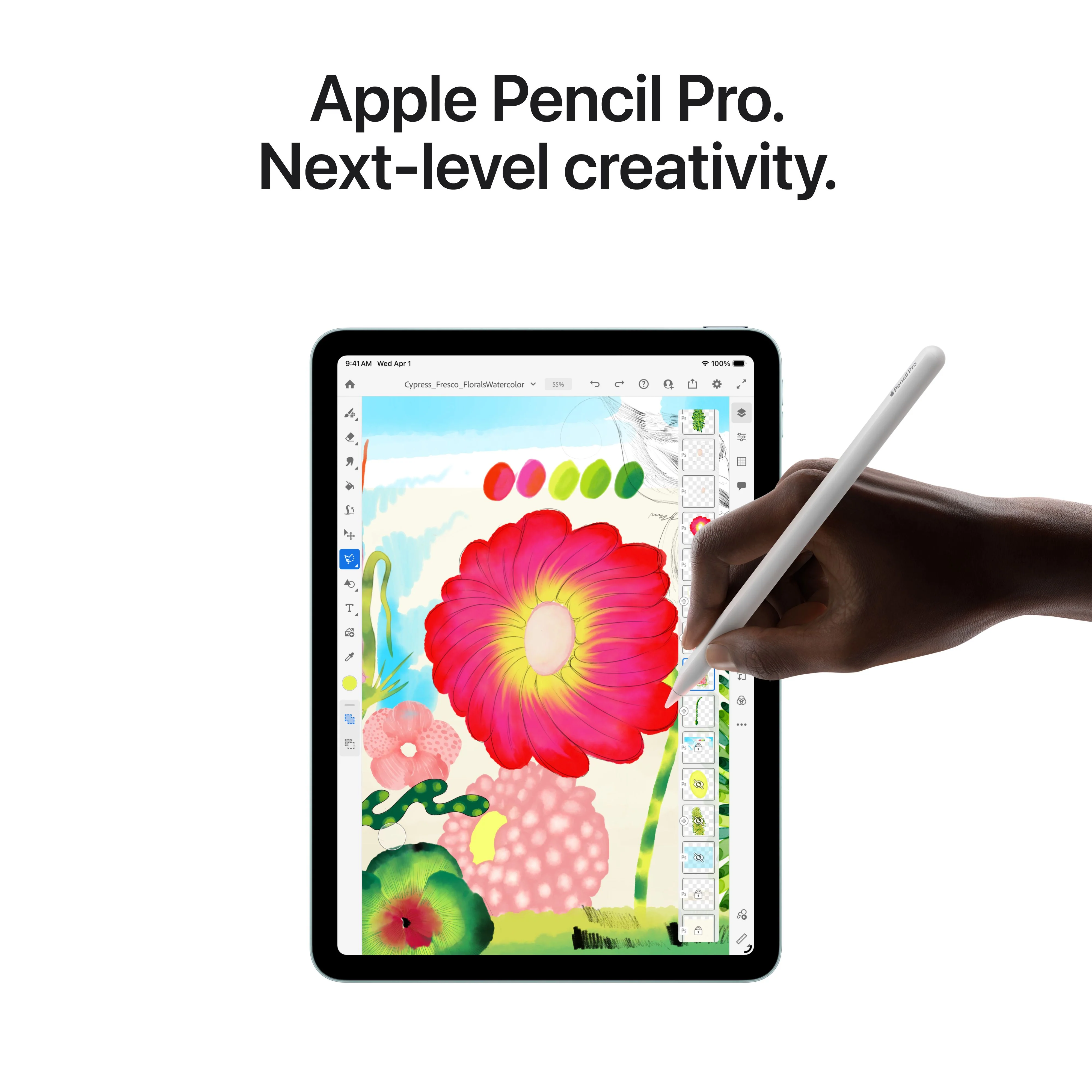 13-inch iPad Air Wi-Fi + Cellular 1 TB - Paars (M4) - Image 6
