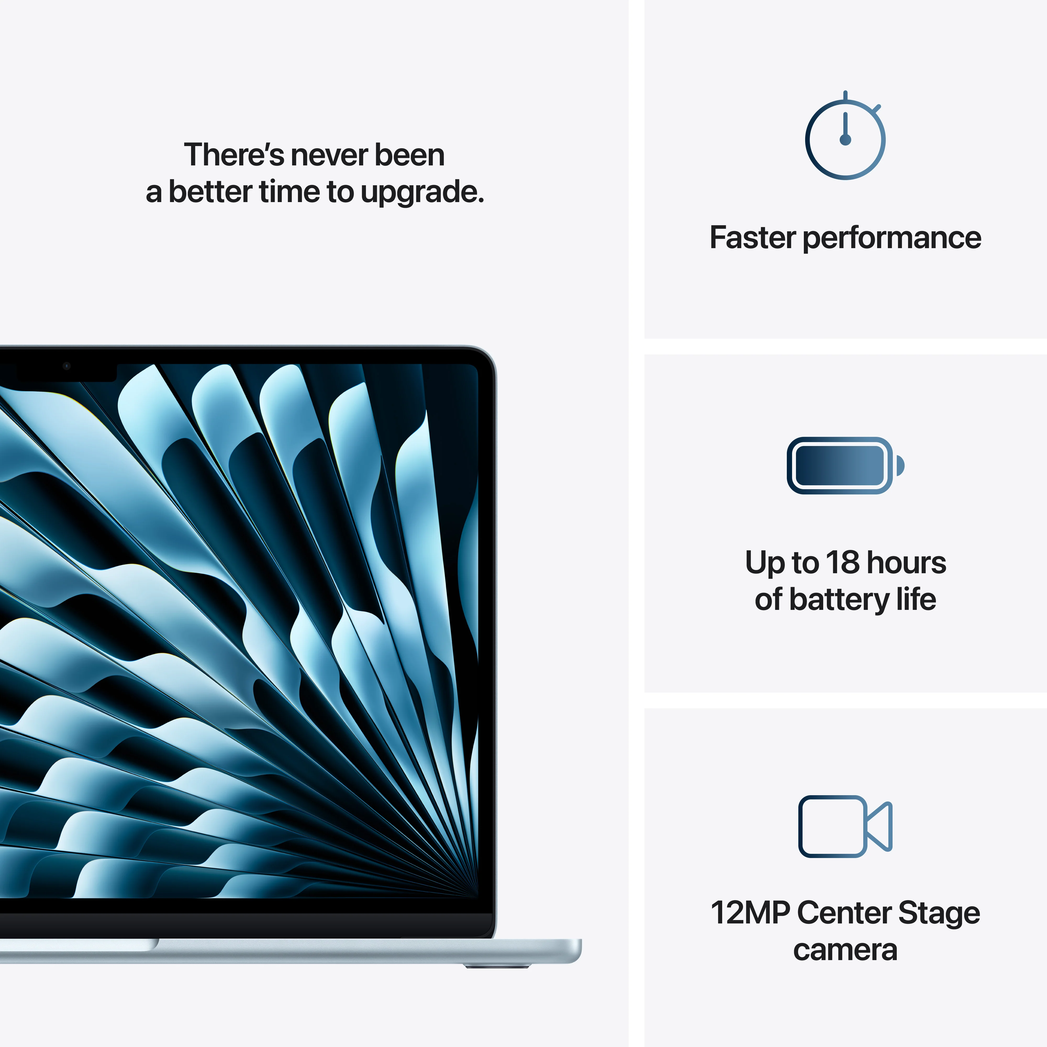 EOL 13-inch MacBook Air: Apple M4-chip met 10‑core CPU en 10‑core GPU, 24 GB, 512 GB - Hemelsblauw (Azerty FR) - Image 10