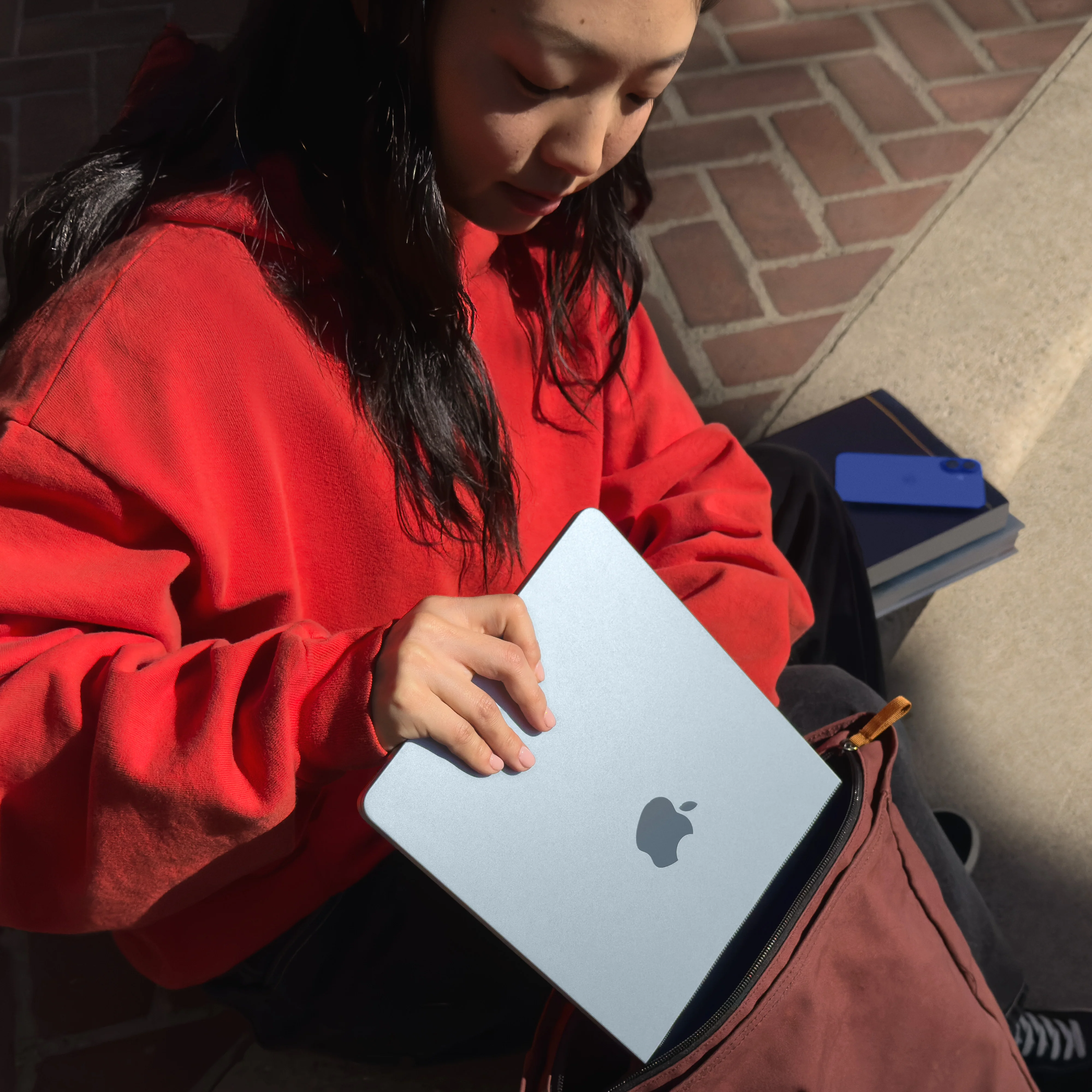 EOL 13-inch MacBook Air: Apple M4-chip met 10‑core CPU en 10‑core GPU, 24 GB, 512 GB - Hemelsblauw (Azerty FR) - Image 8