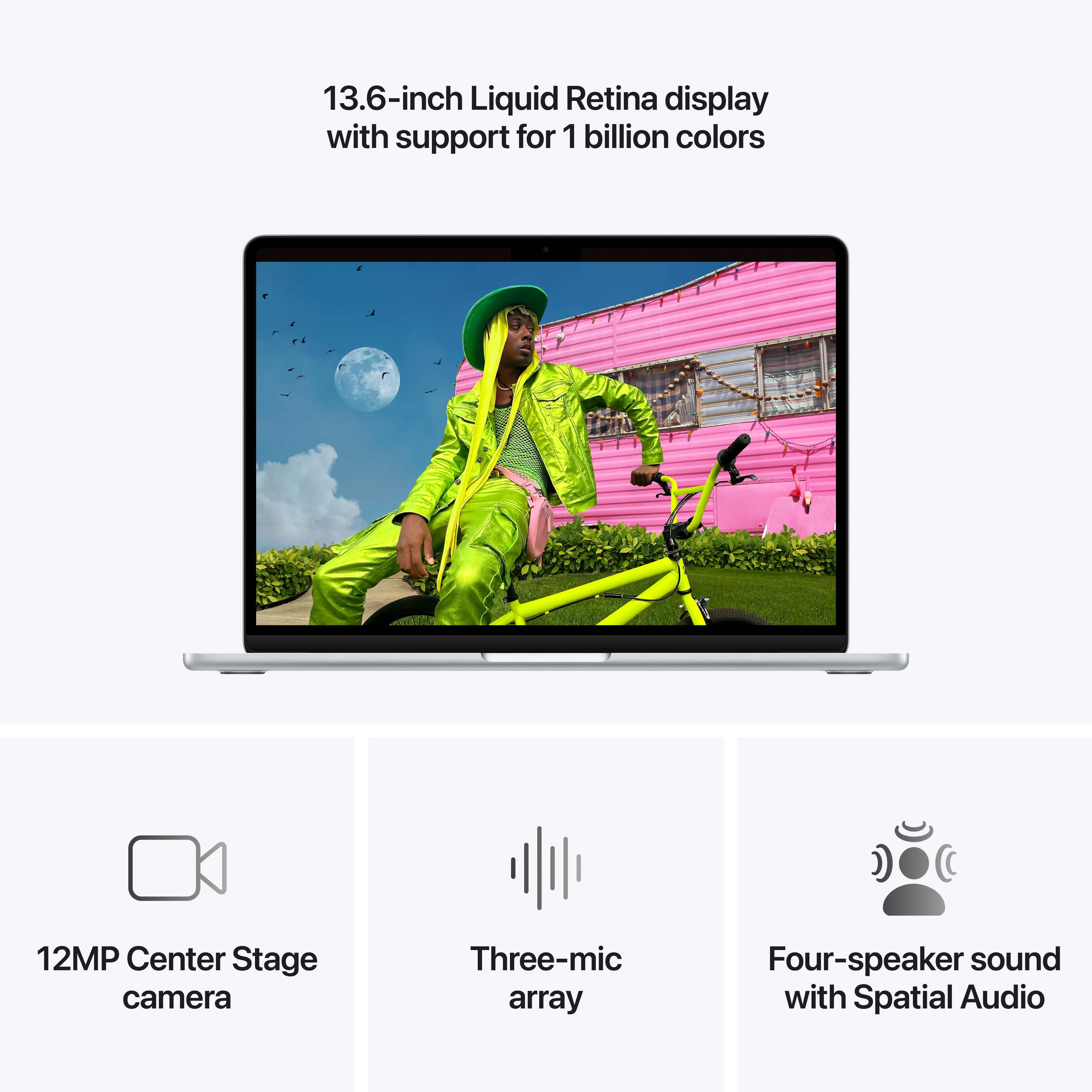 13-inch MacBook Air: Apple M5-chip met 10‑Core CPU en 10‑Core GPU, 24 GB, 1 TB SSD - Zilver (Qwerty NL) - Image 5