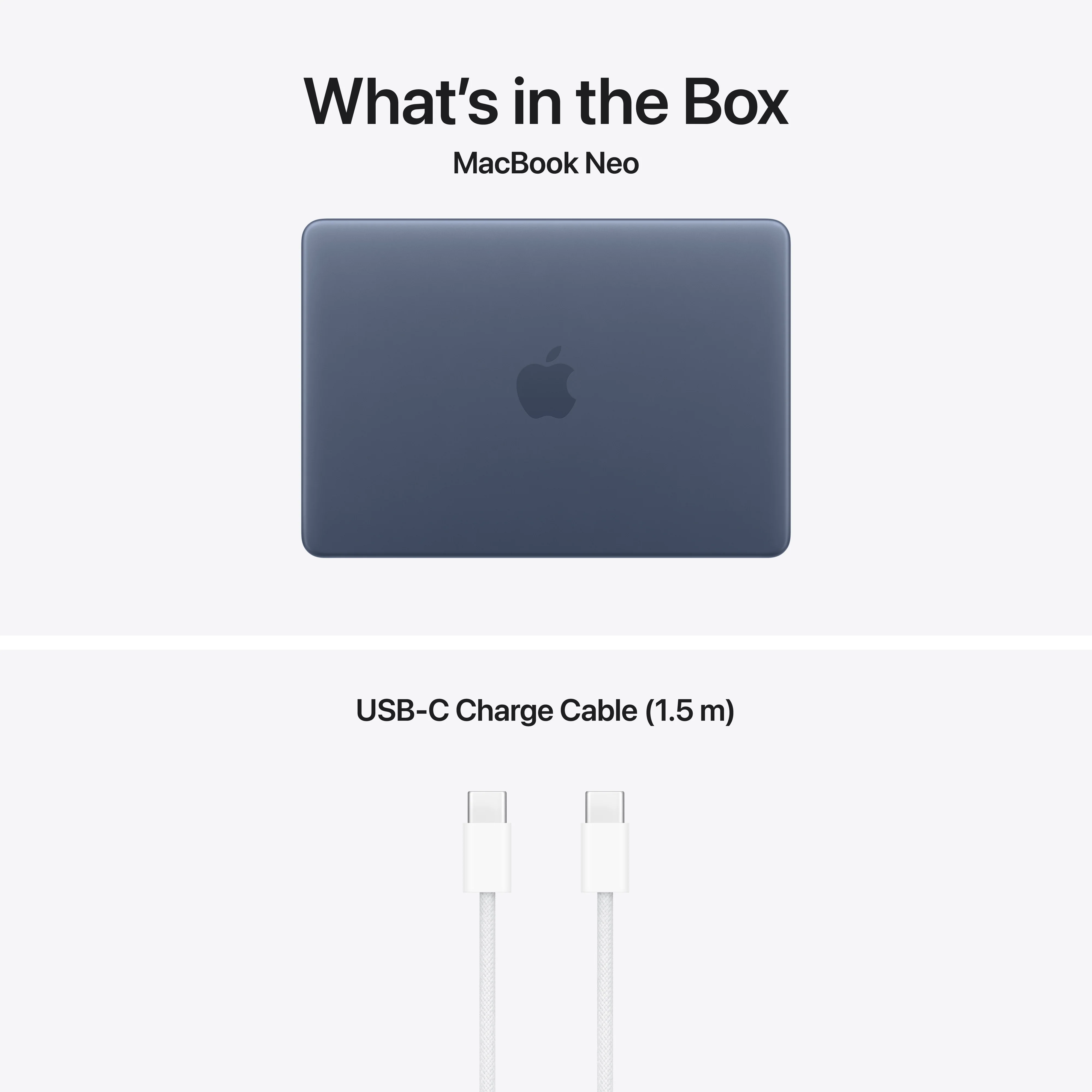 13-inch MacBook Neo: Apple A18 Pro-chip met 6‑core CPU en 5‑core GPU, Magic Keyboard met Touch ID, 8 GB, 512 GB SSD - Indigo (Azerty FR) - Image 10