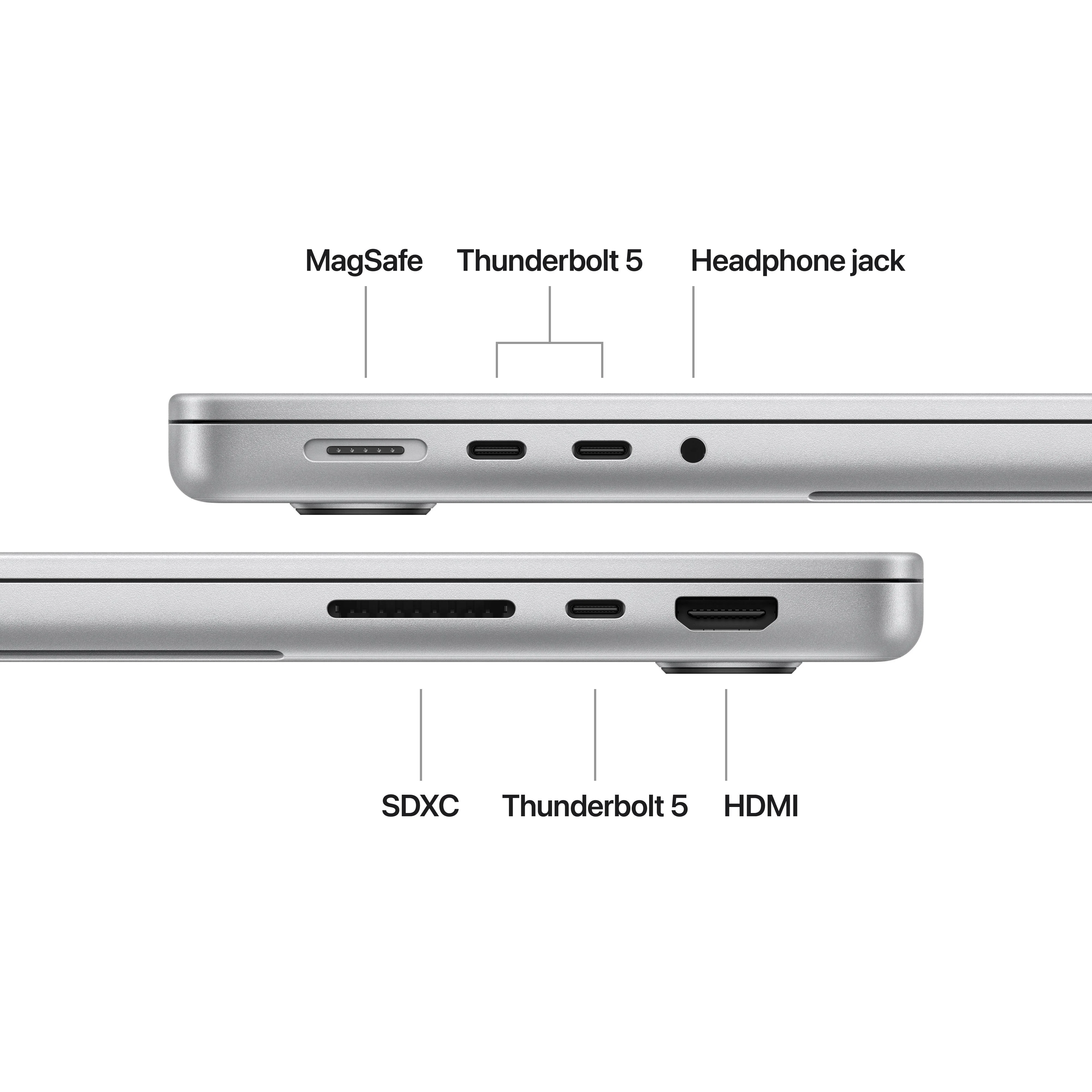 EOL 14-inch MacBook Pro: Apple M4 Pro-chip met 12‑core CPU en 16‑core GPU, 24 GB, 512 GB - Zilver (Azerty FR) - Image 7