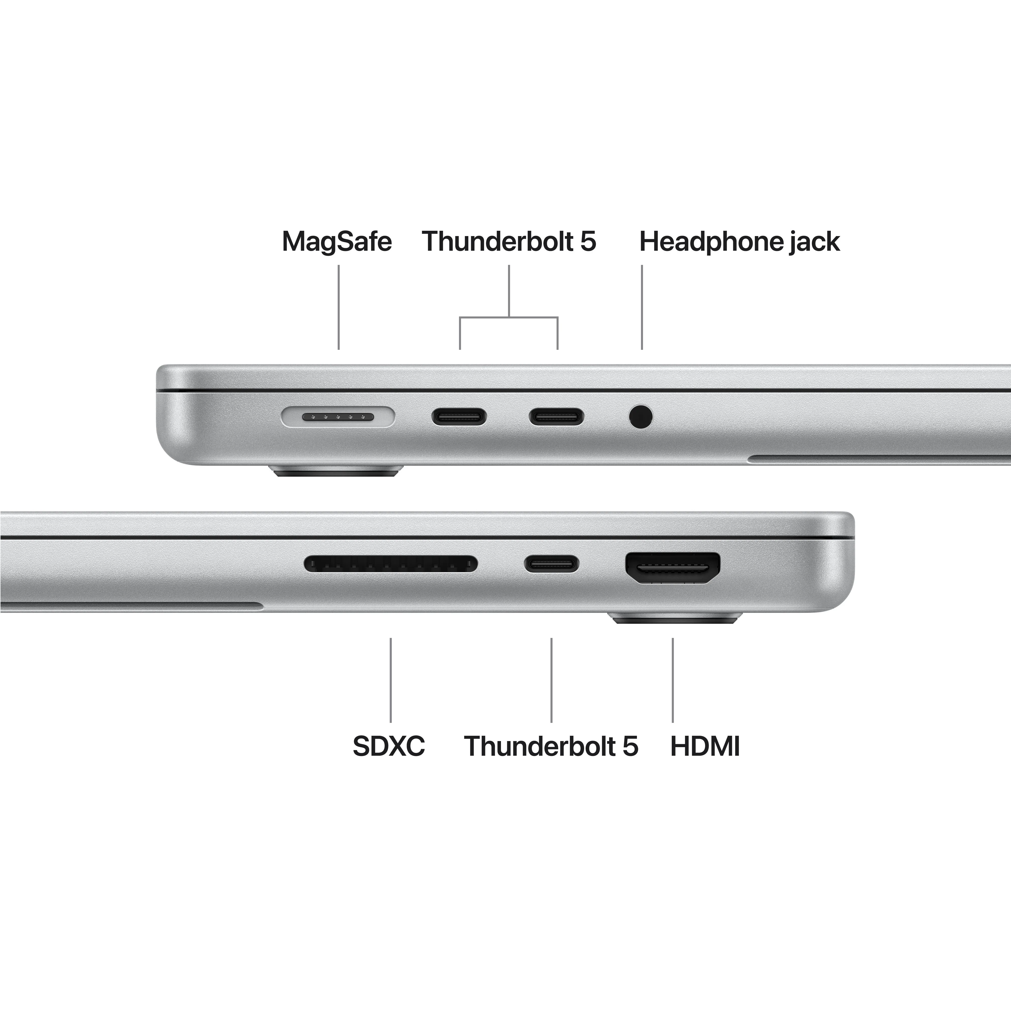 14-inch MacBook Pro: Apple M5 Max-chip met 18‑Core CPU en 32‑Core GPU, 36 GB, 2 TB SSD - Zilver (Azerty FR) - Image 7