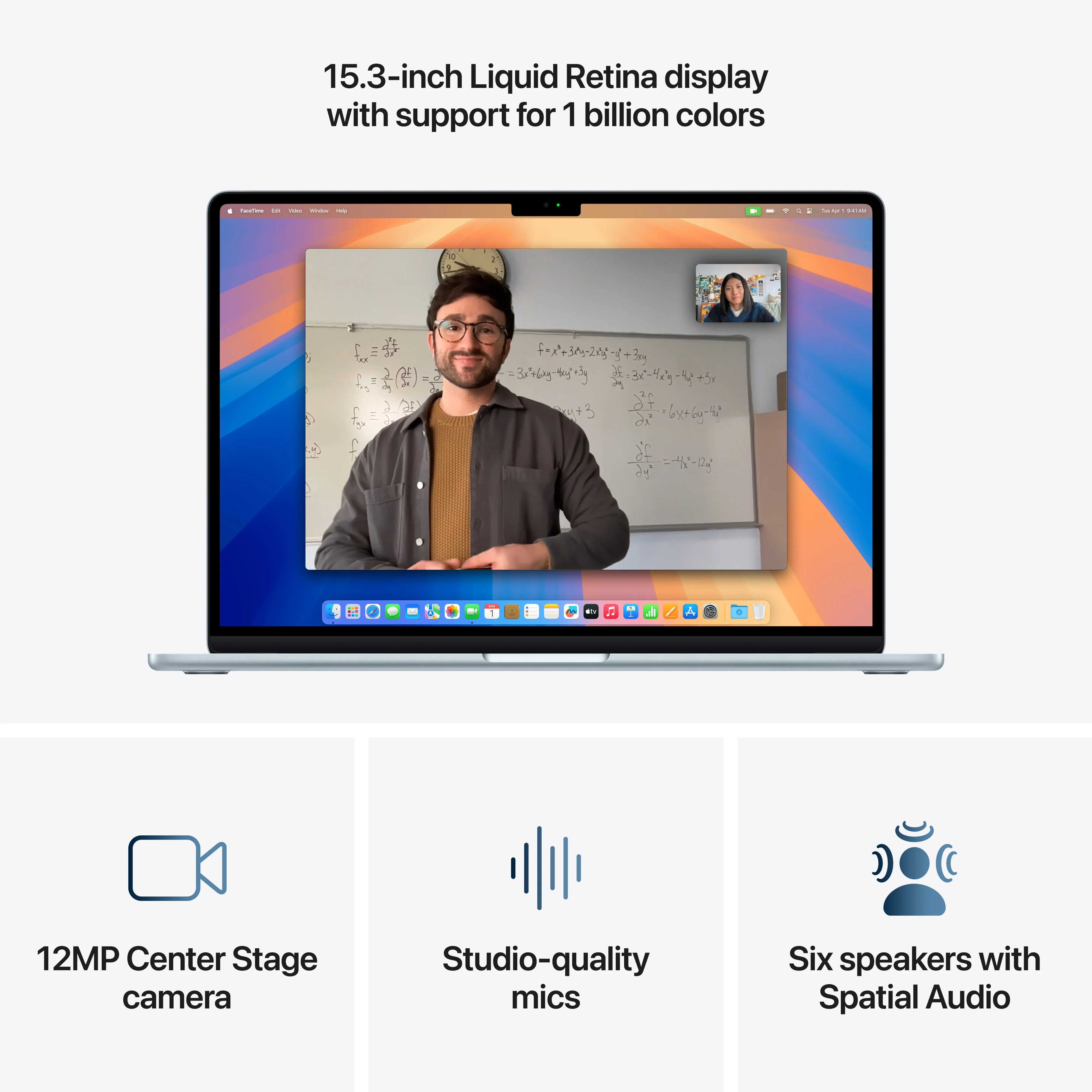 EOL 15-inch MacBook Air: Apple M4-chip met 10‑core CPU en 10‑core GPU, 16 GB, 512 GB - Hemelsblauw (Azerty FR) - Image 5