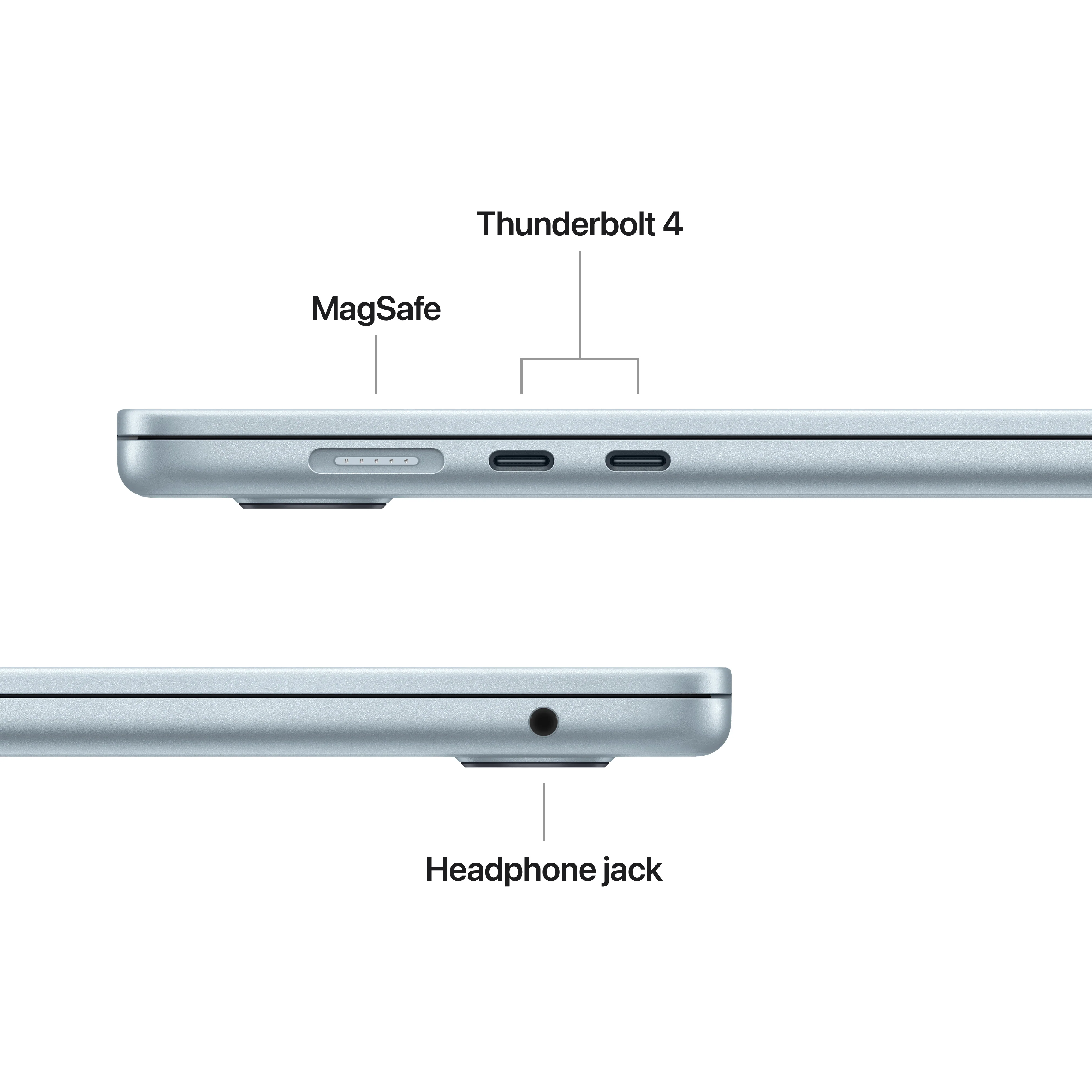 EOL 15-inch MacBook Air: Apple M4-chip met 10‑core CPU en 10‑core GPU, 16 GB, 512 GB - Hemelsblauw (Azerty FR) - Image 7