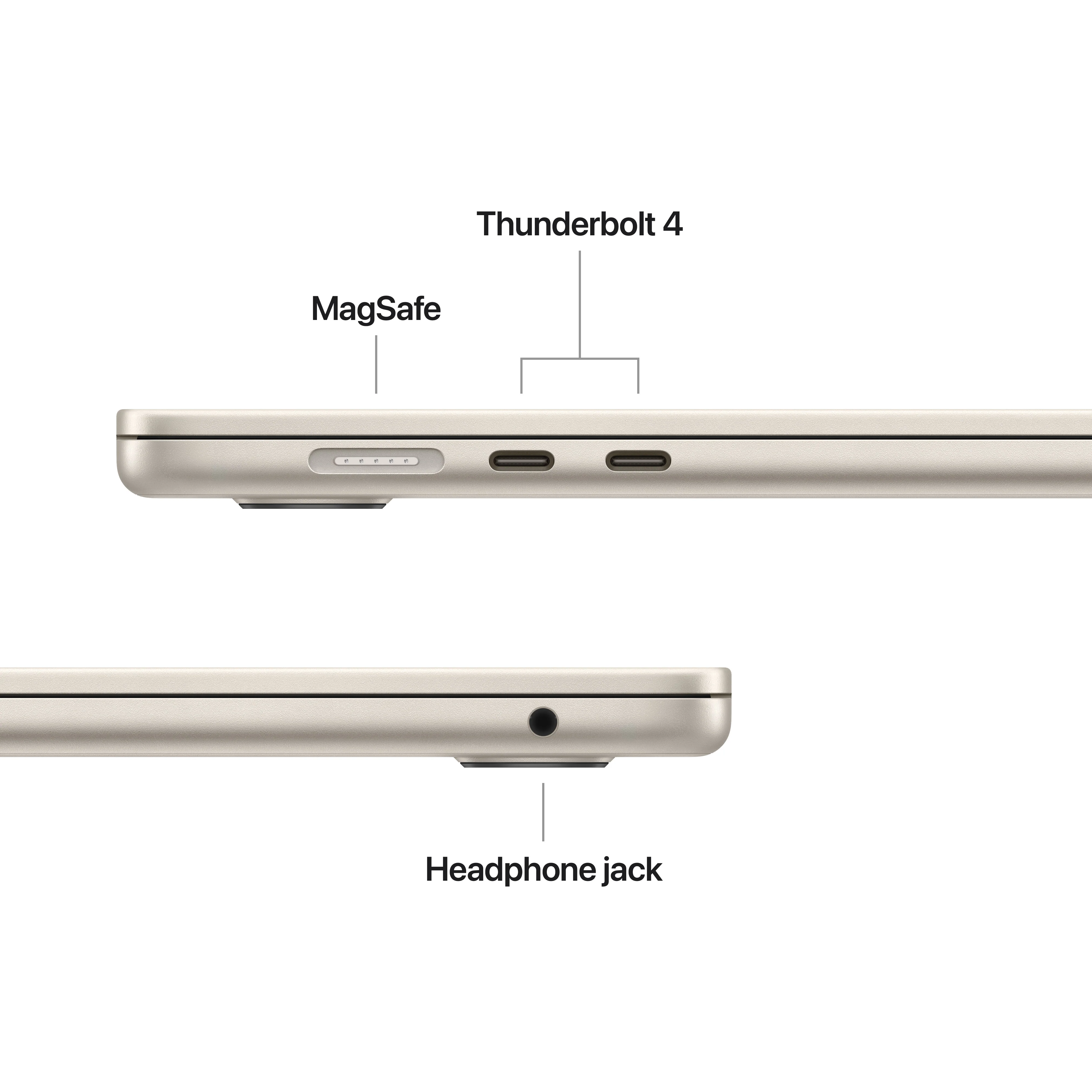 15-inch MacBook Air: Apple M5-chip met 10‑Core CPU en 10‑Core GPU, 24 GB, 1 TB SSD - Sterrenlicht (Azerty FR) - Image 6
