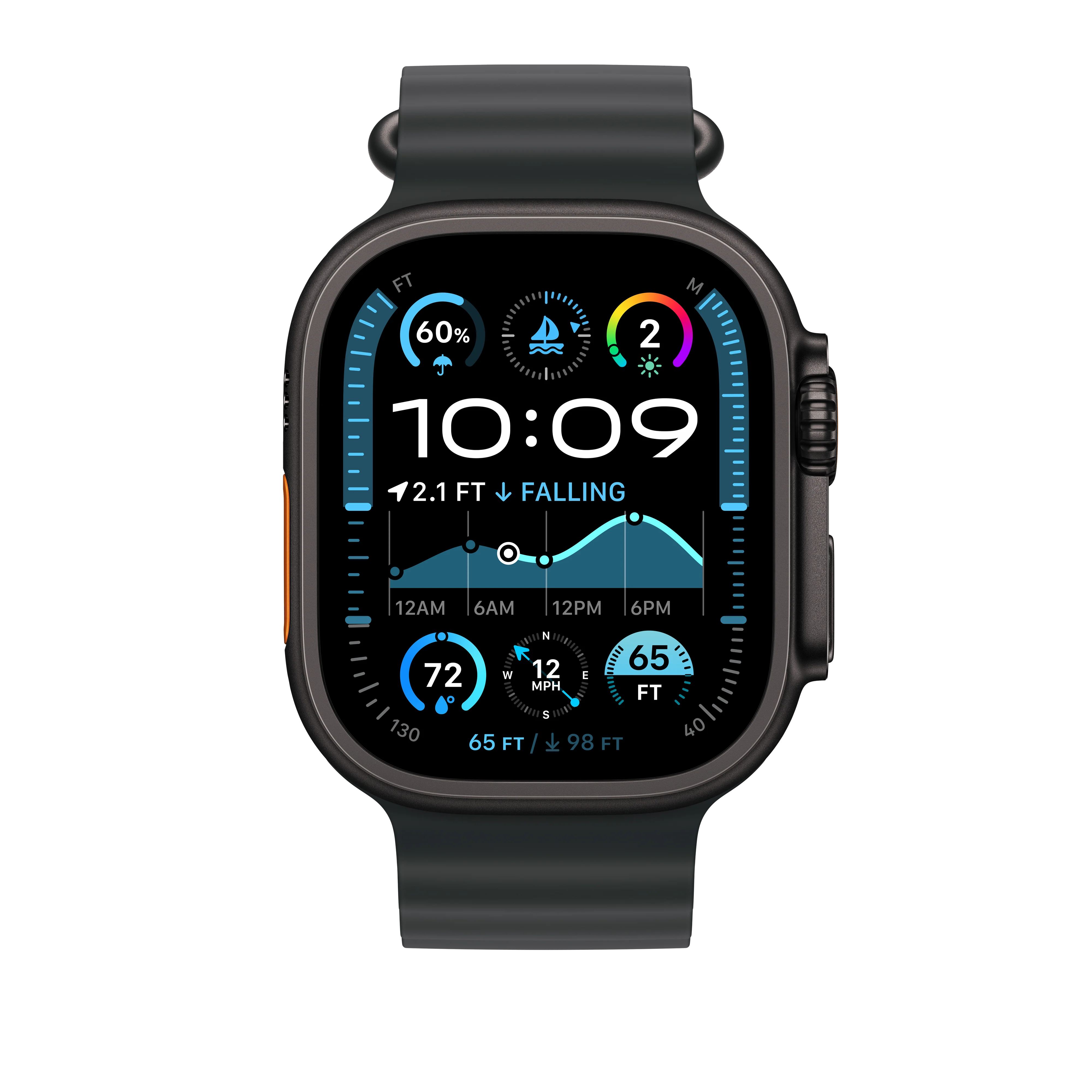 Ocean-bandje - Zwart (49 mm) - Zwart titanium - Image 3