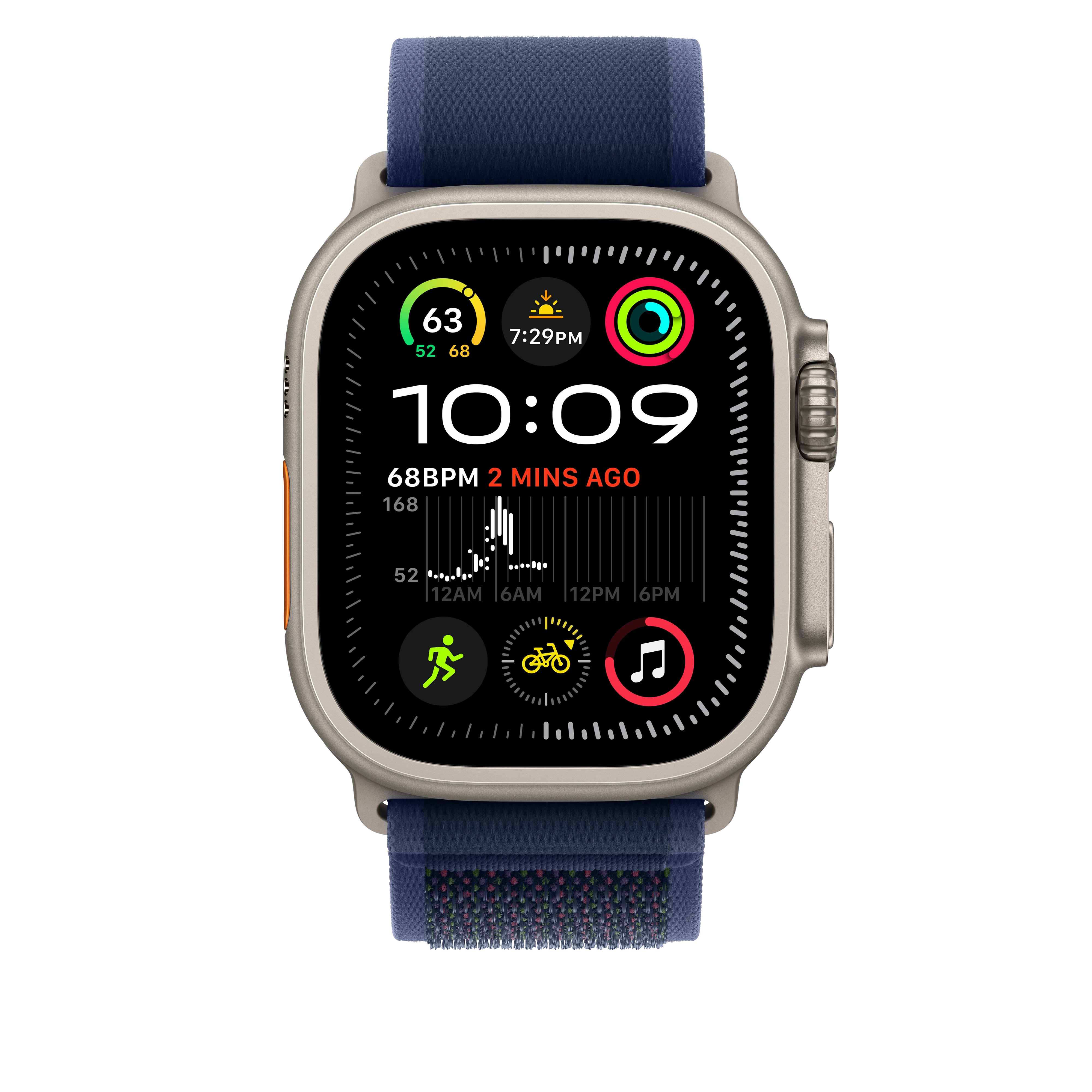 EOL Trail-bandje - Blauw (49 mm) - S/M - Naturel titanium - Image 3