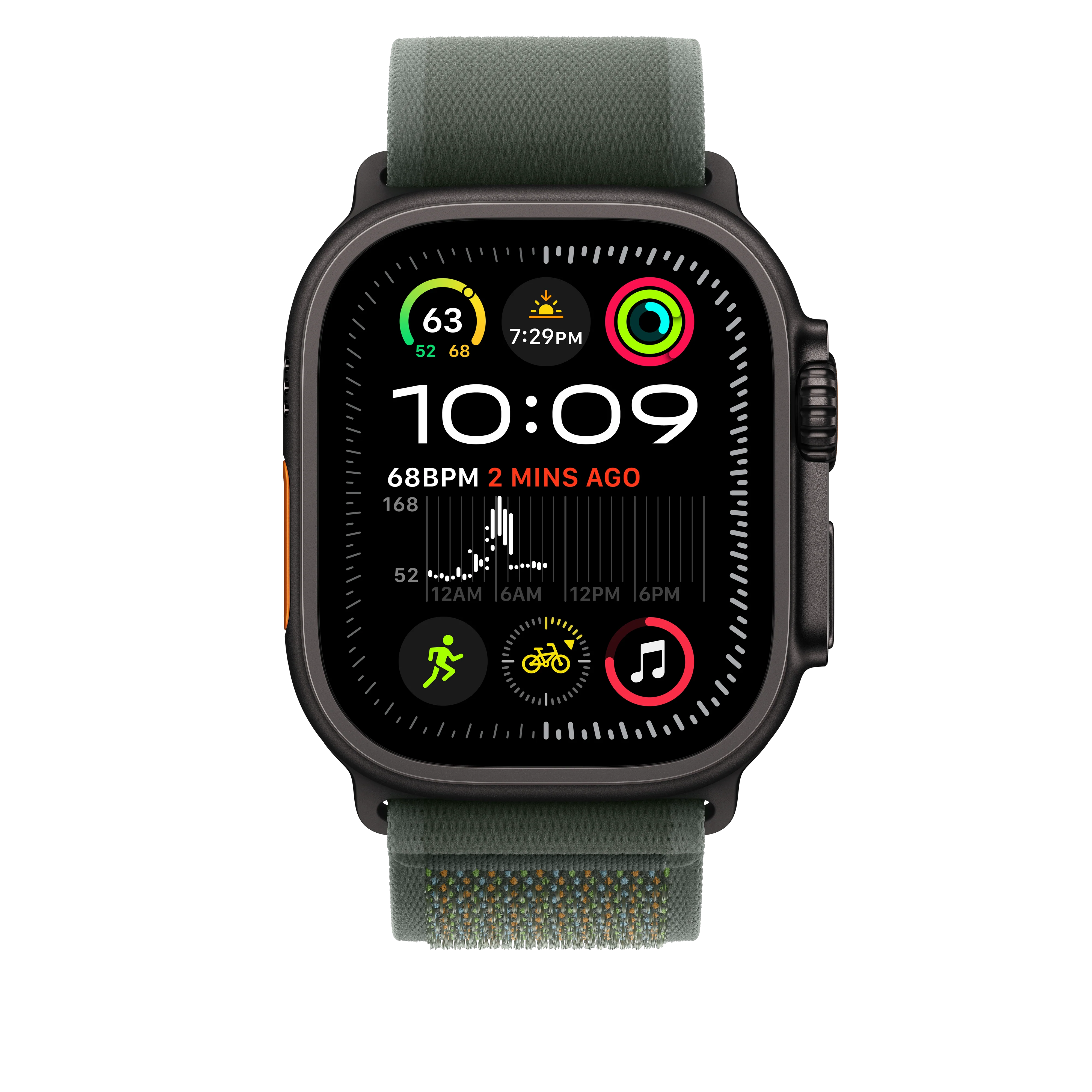 EOL Trail-bandje - Groen (49 mm) - S/M - Zwart titanium - Image 3