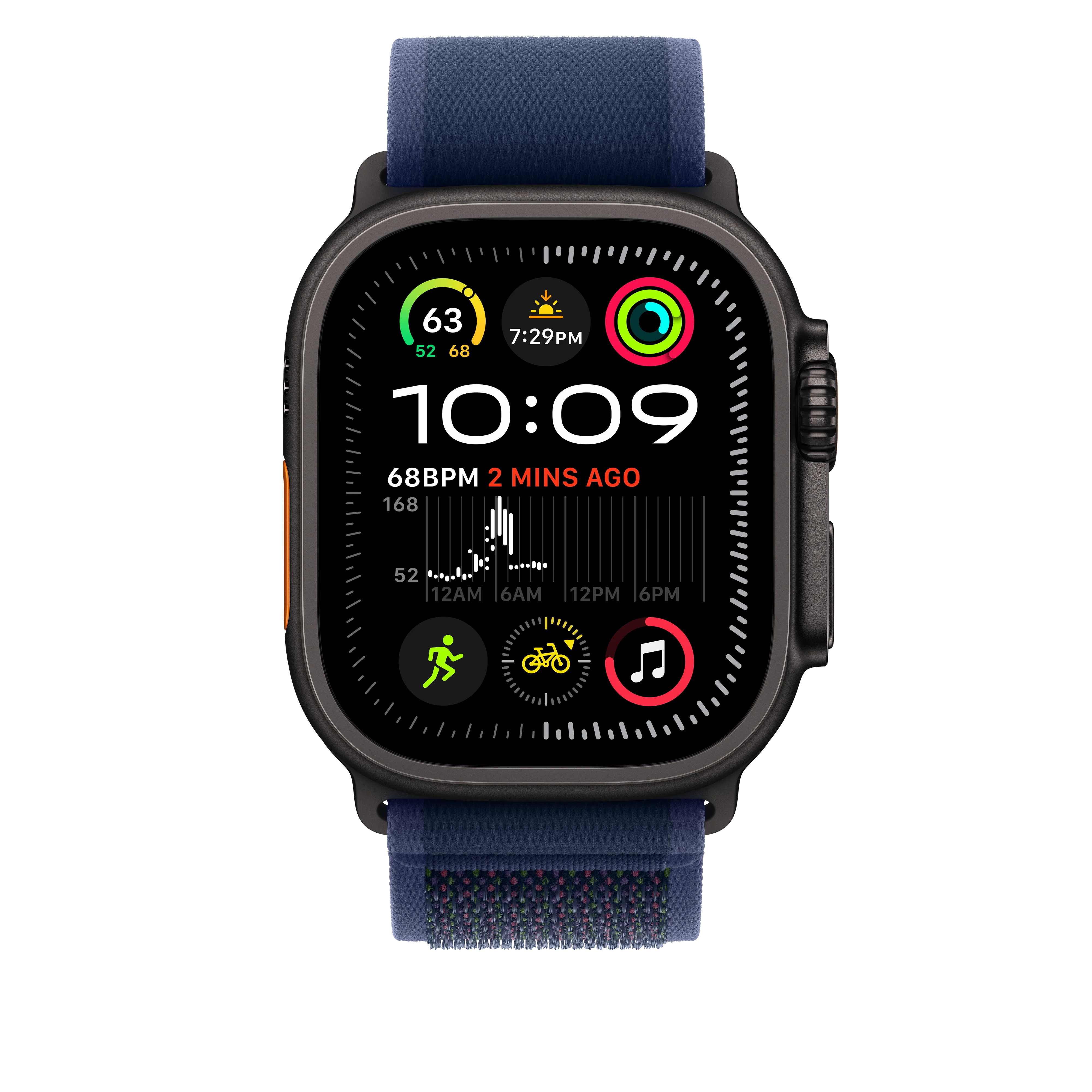 EOL Trail-bandje - Blauw (49 mm) - M/L - Zwart titanium - Image 3