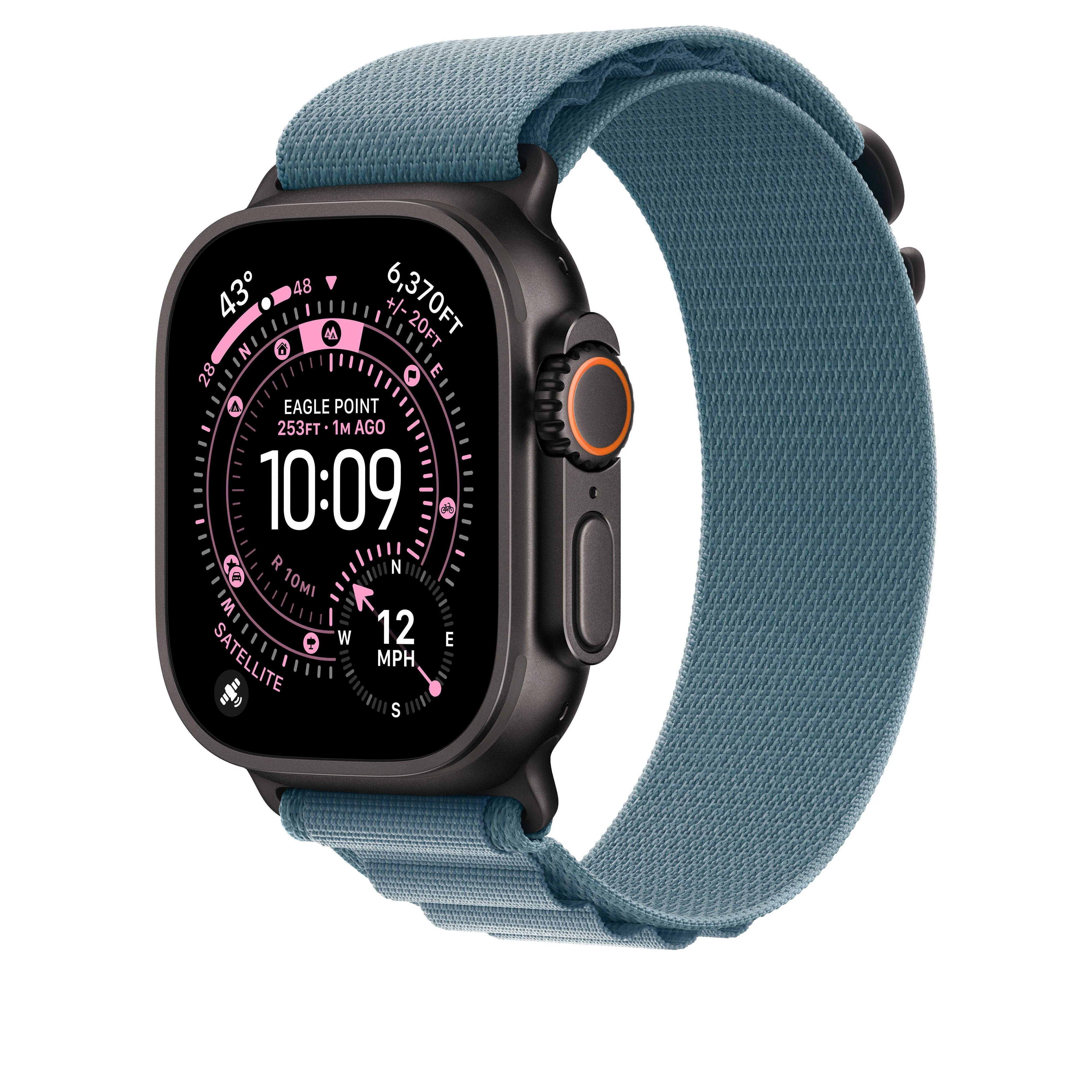 Alpine-bandje - Lichtblauw (49 mm) - M - Zwart titanium - Image 2