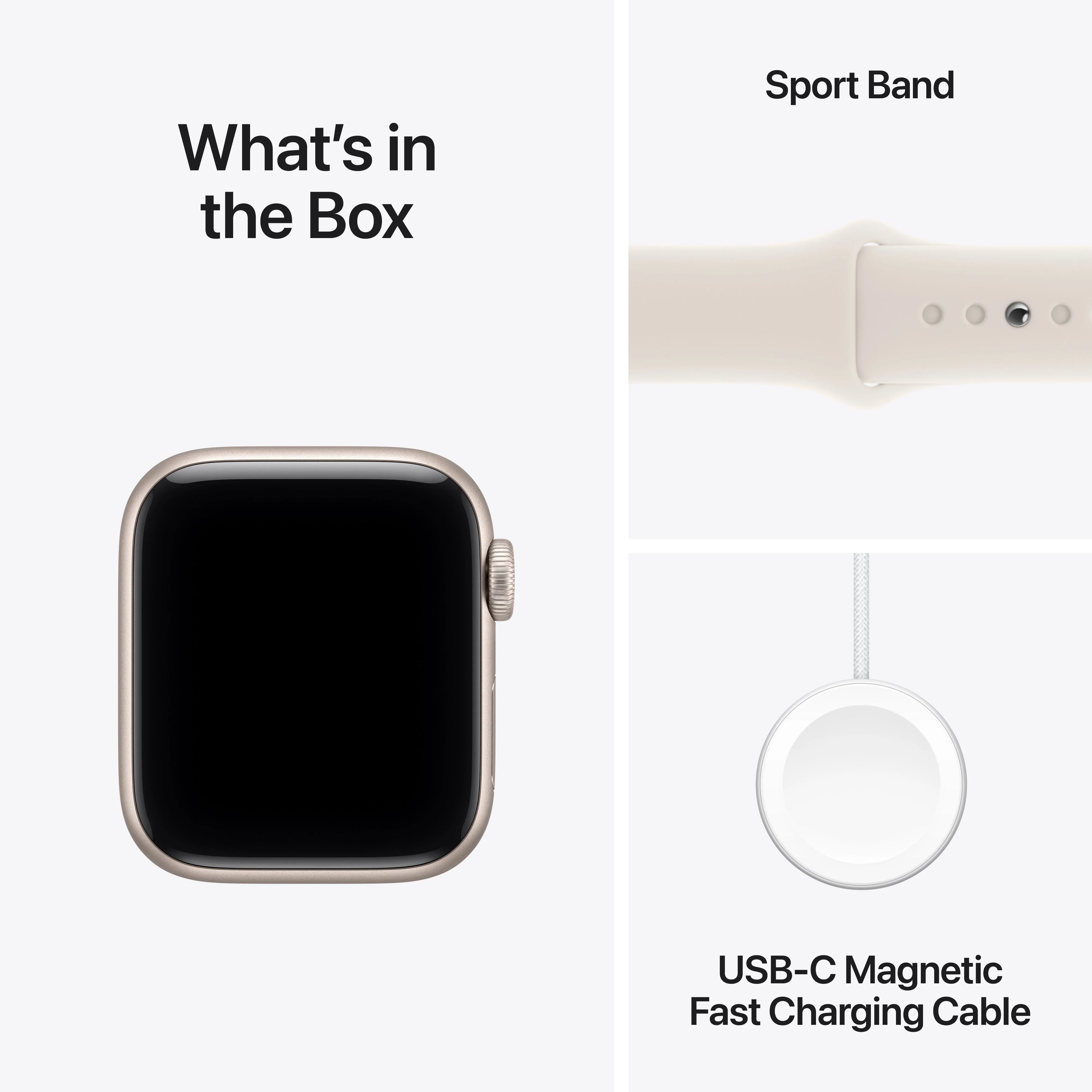 Apple Watch SE 3 (GPS) • 40‐mm kast van sterrenlicht aluminium • Sterrenlicht sportbandje - M/L - Image 8