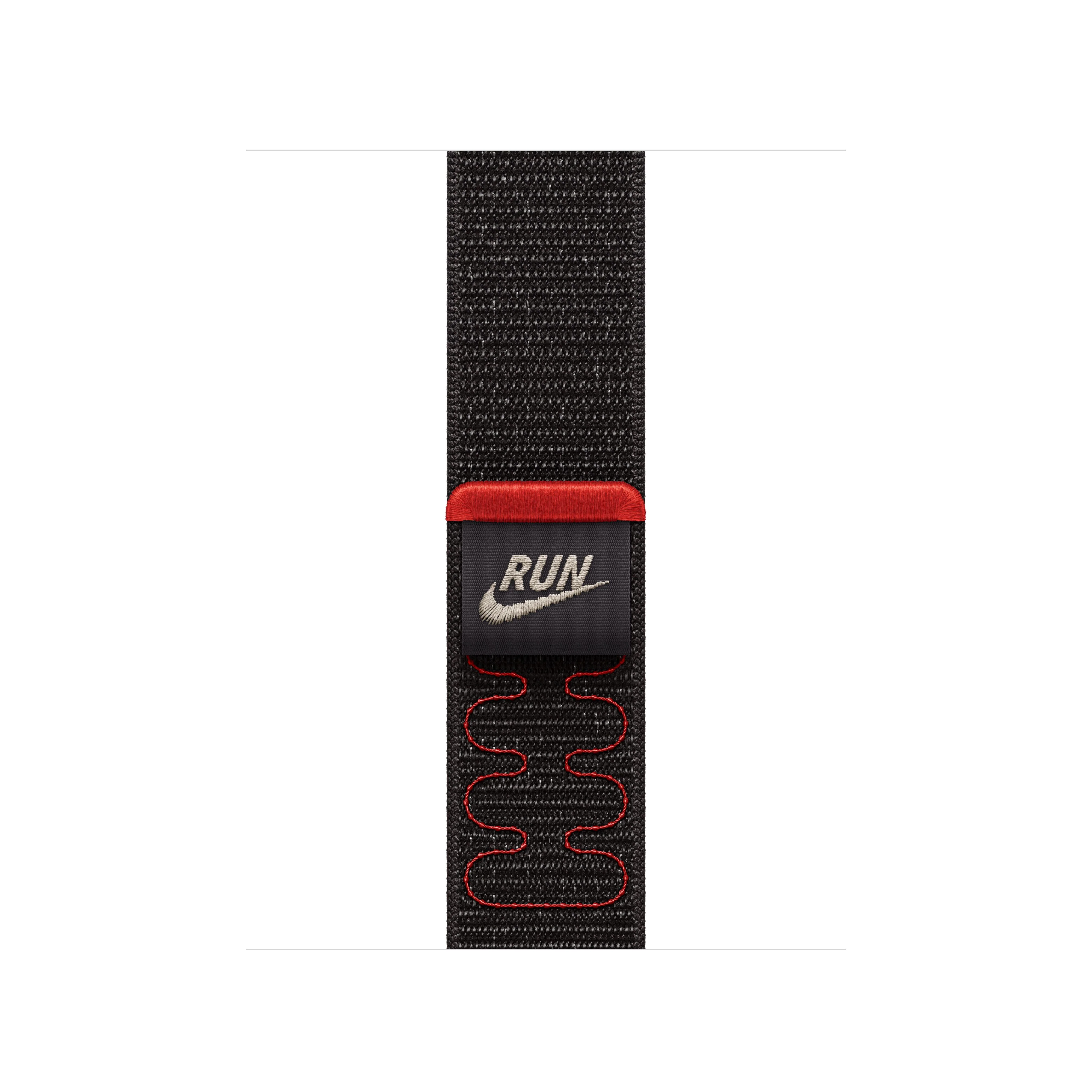 Geweven sportbandje van Nike - Midnight Black (42 mm)