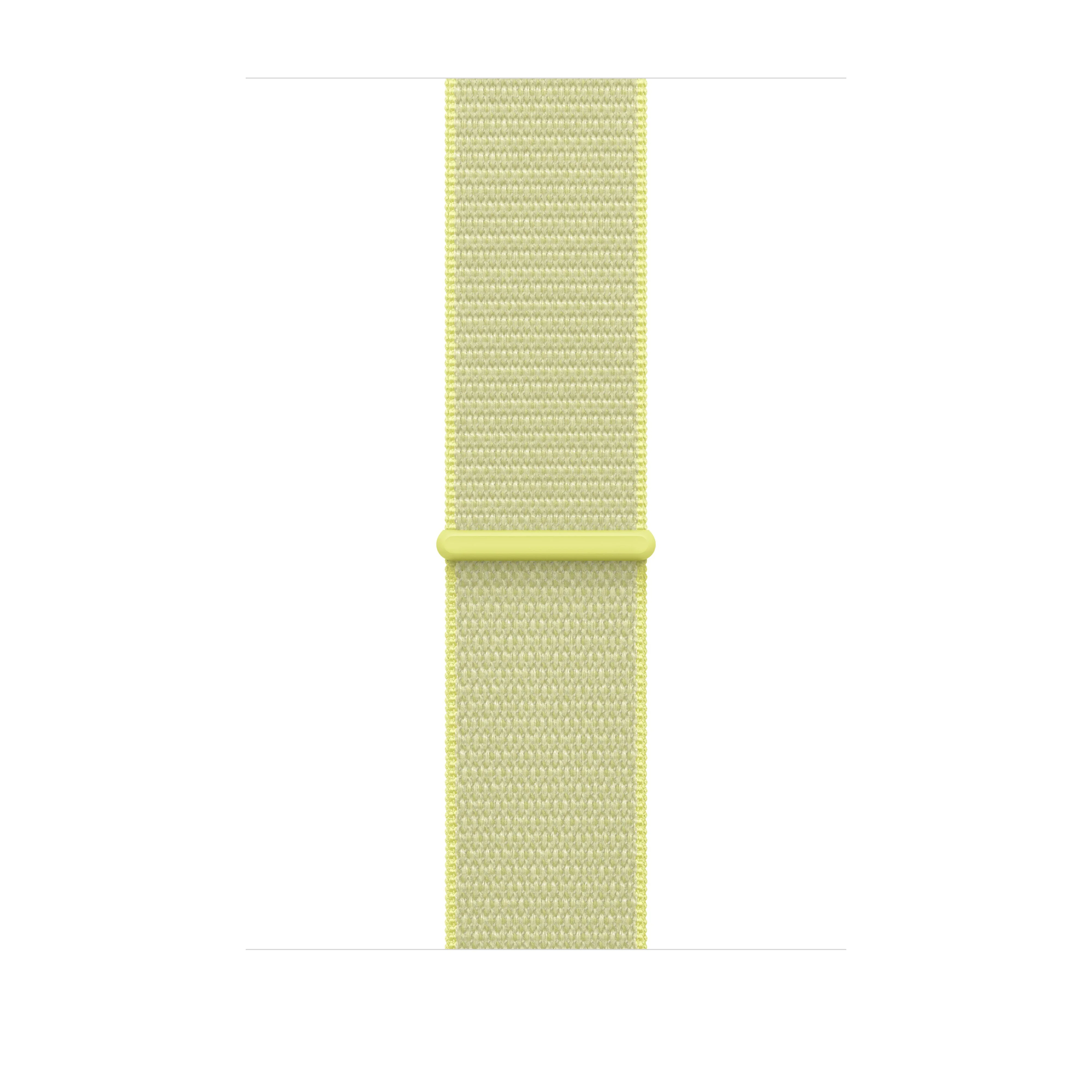 Geweven sportbandje - Neongeel (46 mm)