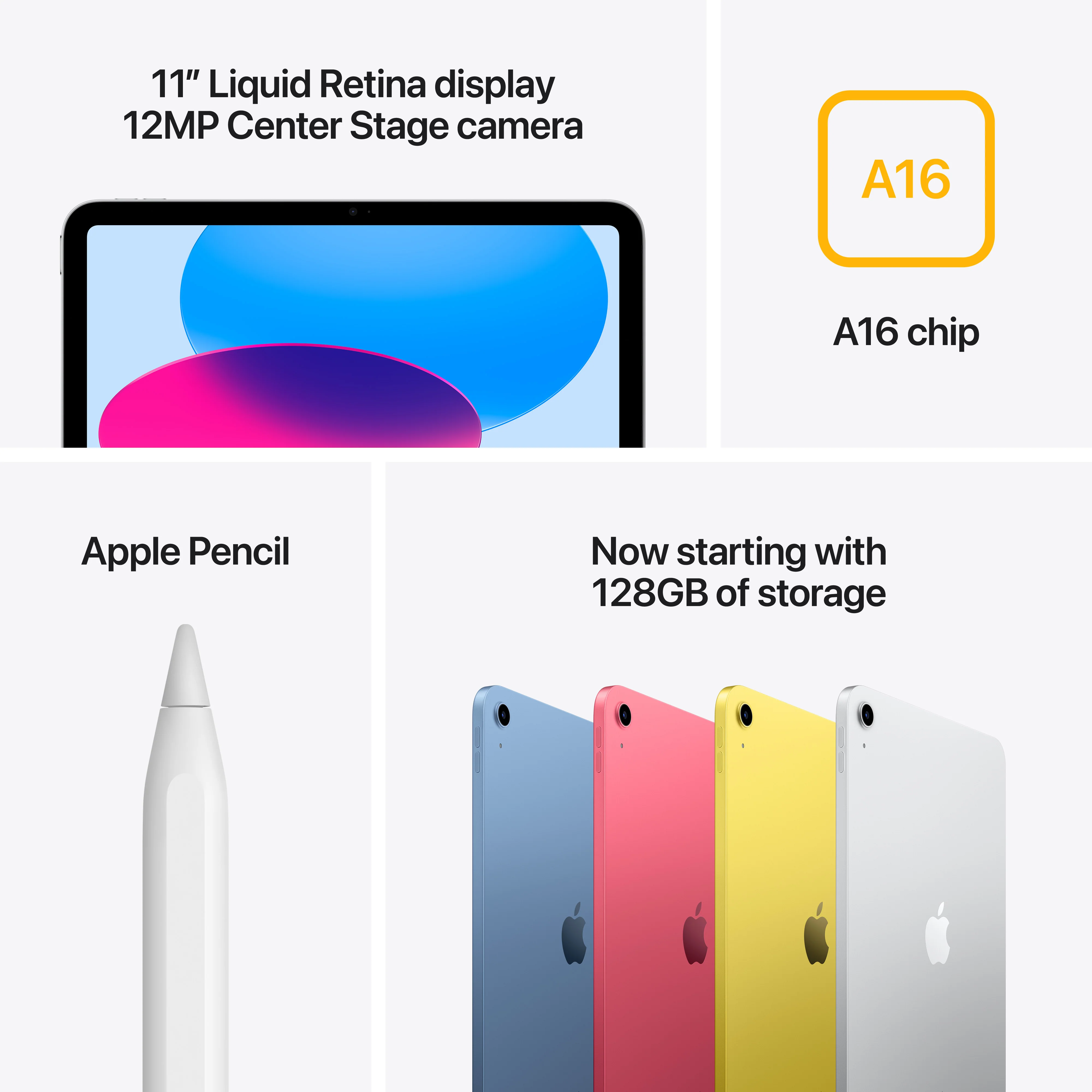 iPad Wi-Fi 128 GB - Blauw (A16) - Image 7