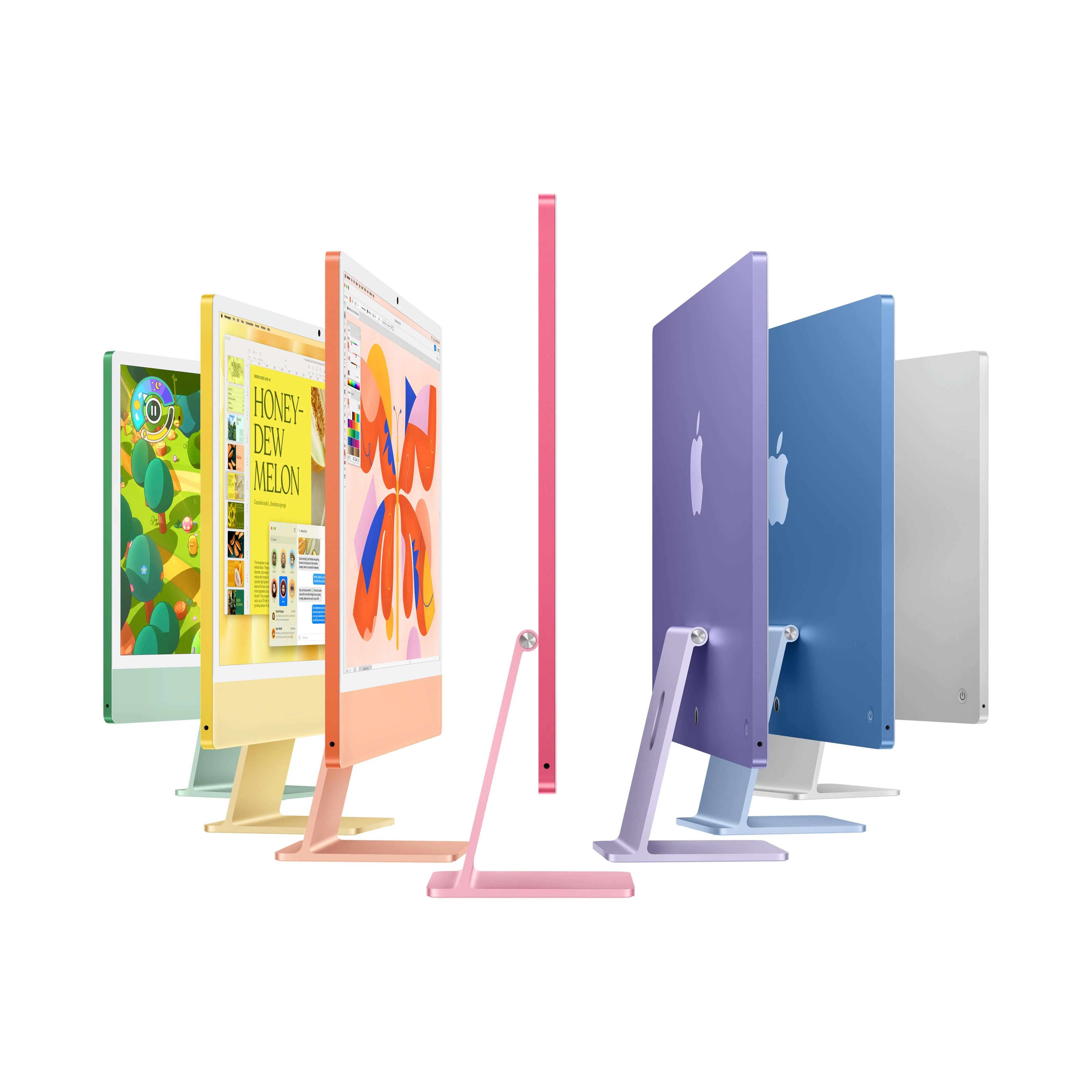 24-inch iMac met Retina 4,5K‑display: Apple M4-chip met 10‑core CPU en 10‑core GPU, 16 GB, 256 GB, Magic Keyboard met Touch ID - Roze (Azerty FR) - Image 4