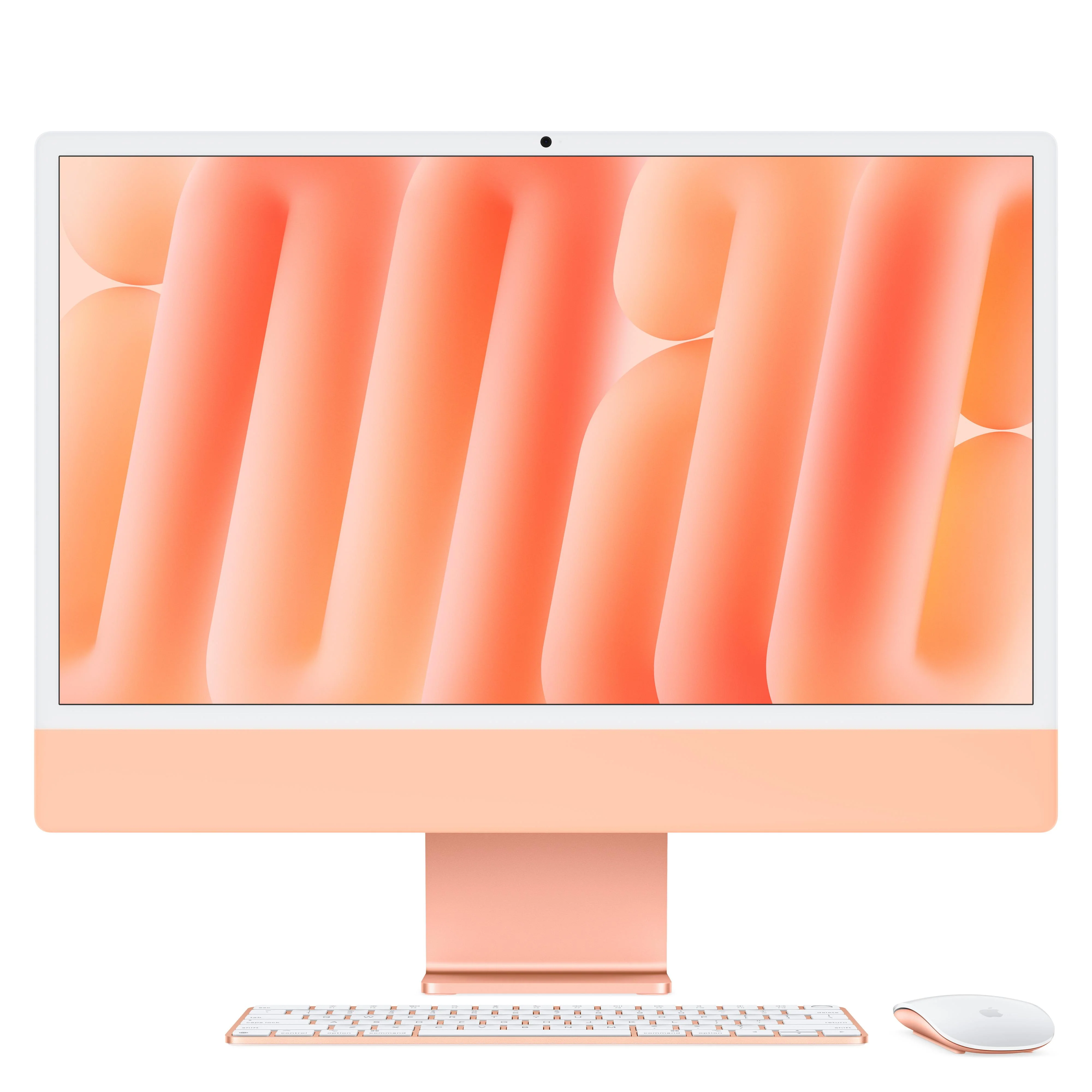 CTO 24-inch iMac met Retina 4,5K‑display: Apple M4-chip met 10‑core CPU en 10‑core GPU, 16 GB, 256 GB, Magic Keyboard met Touch ID - Oranje (Azerty FR)