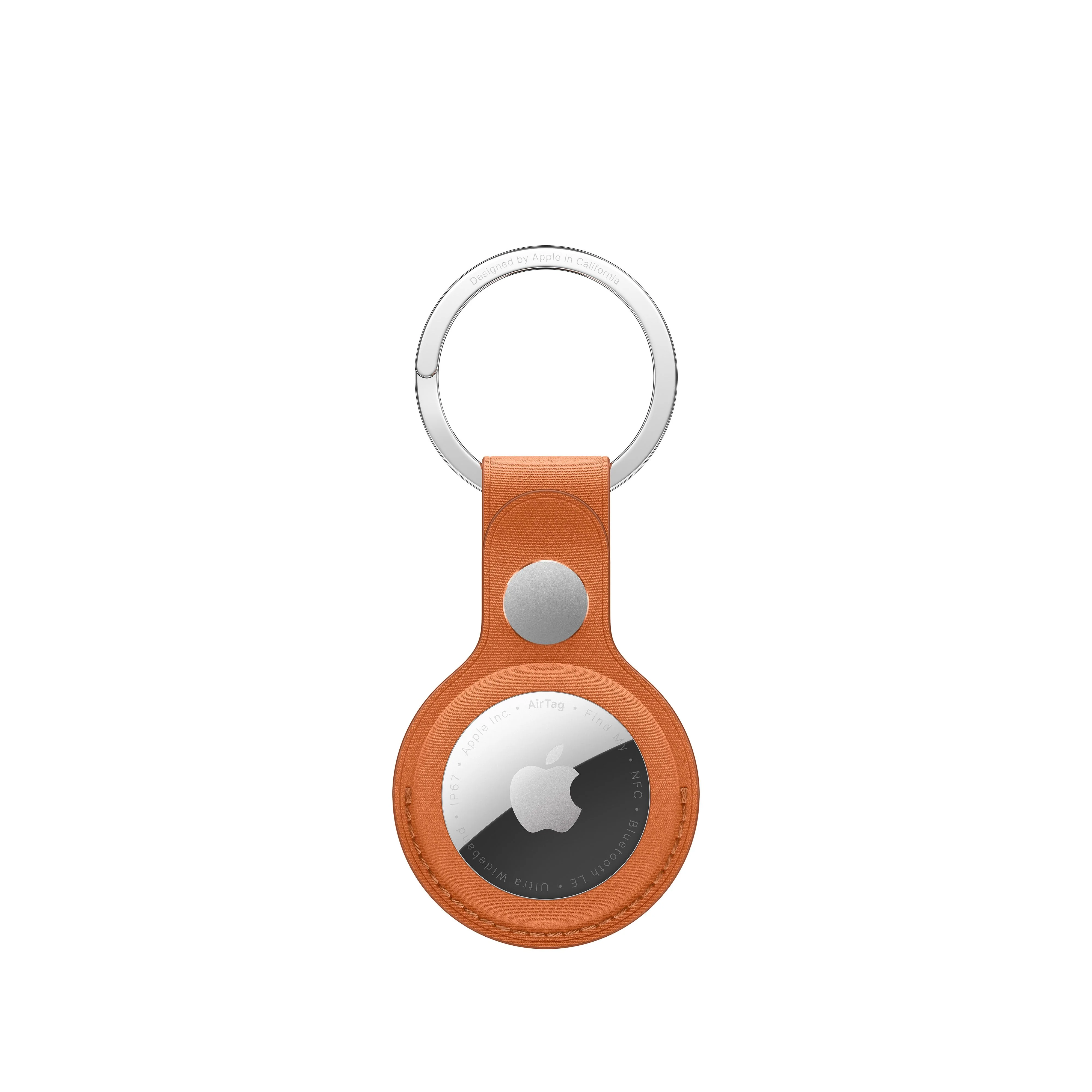 FineWoven AirTag‑sleutelhanger - Oranjerood