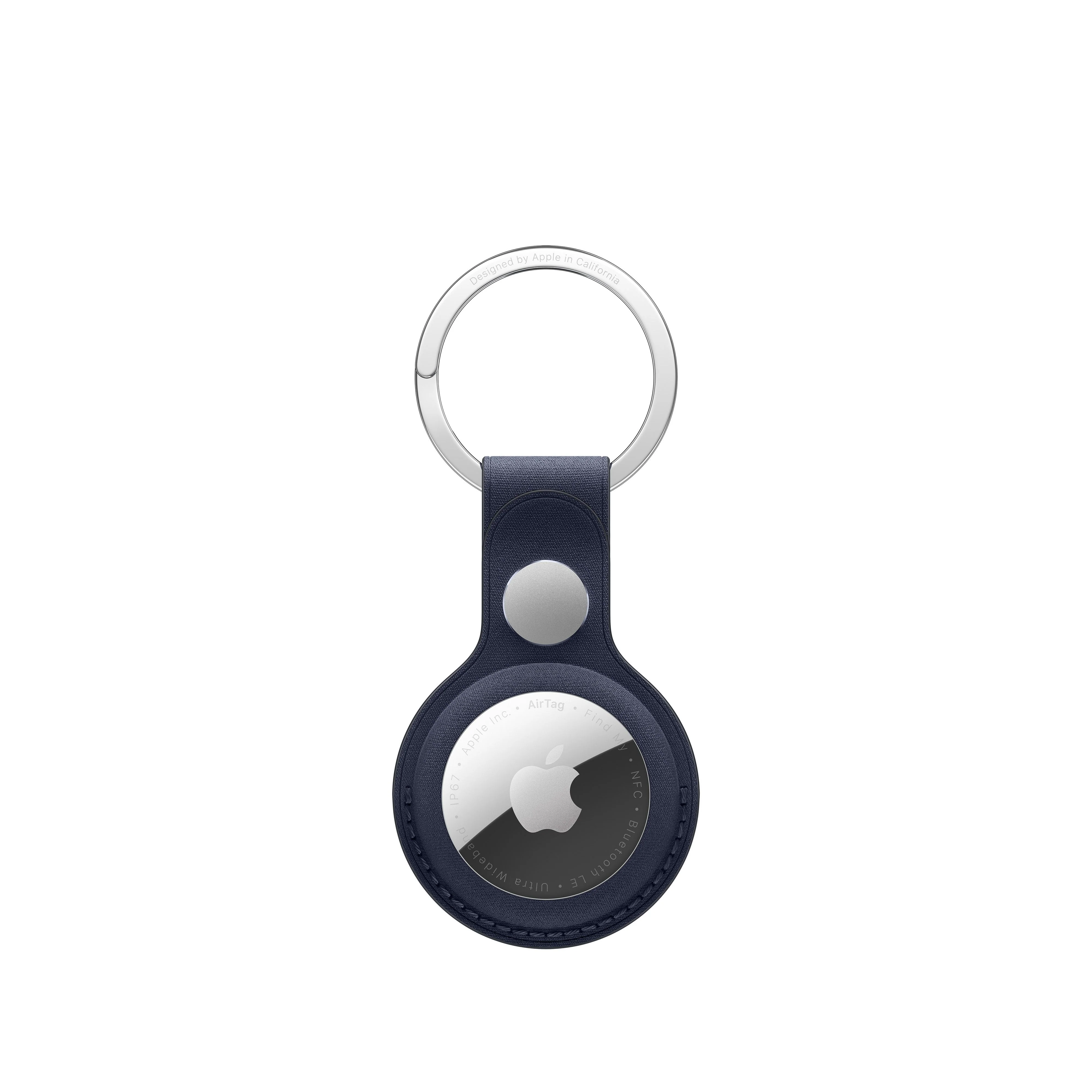FineWoven AirTag‑sleutelhanger - Marineblauw