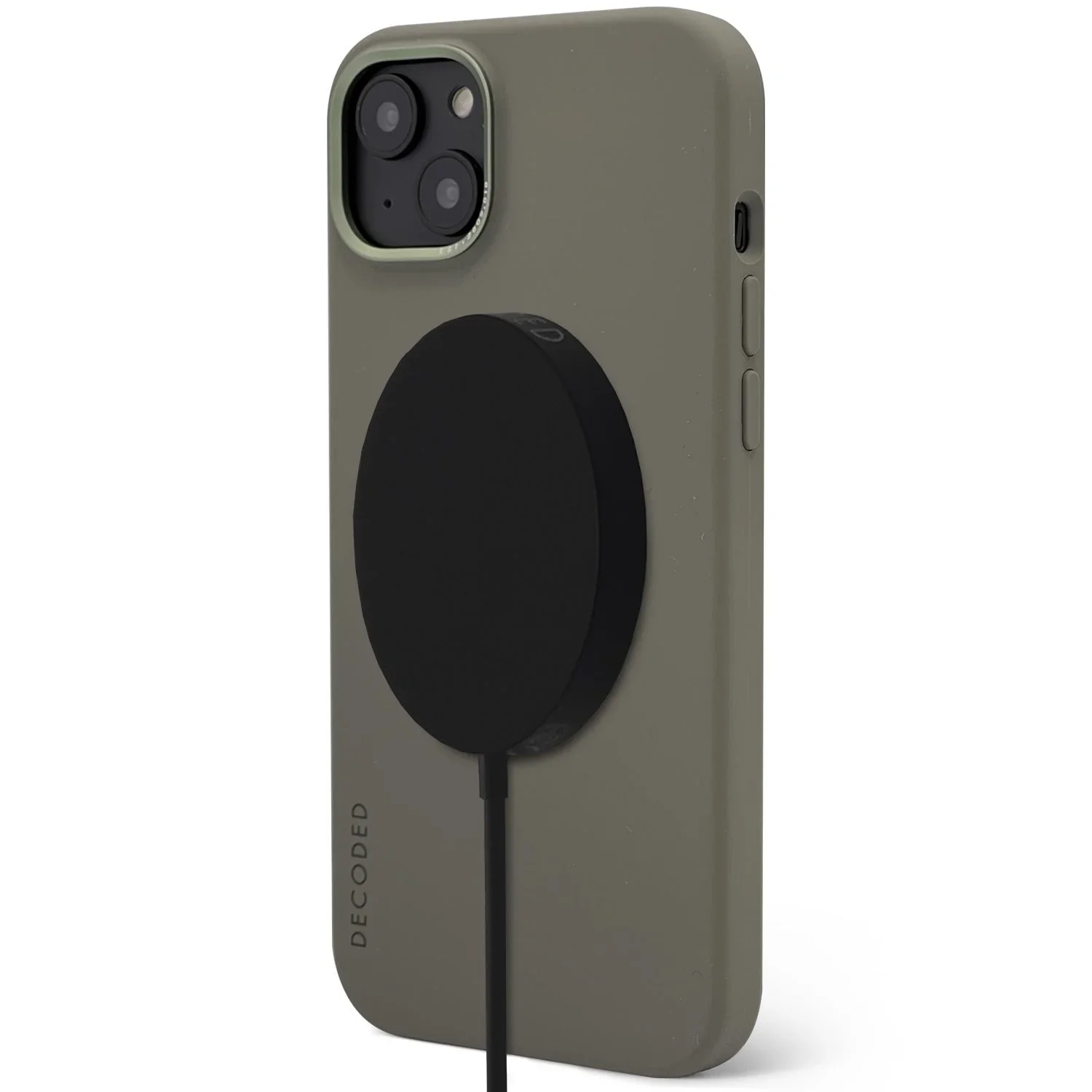 EOL Decoded Antimicrobial Silicone Backcover voor iPhone 14 Plus - Olive - Image 3