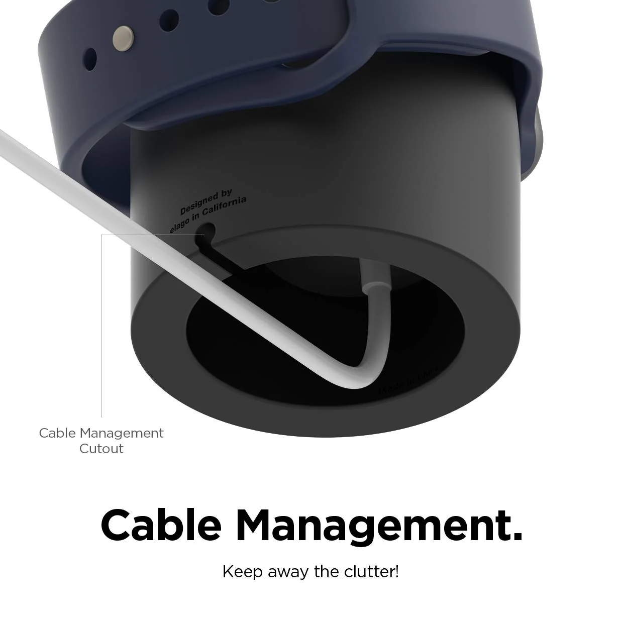Elago Apple Watch Night Stand - Zwart - Image 3