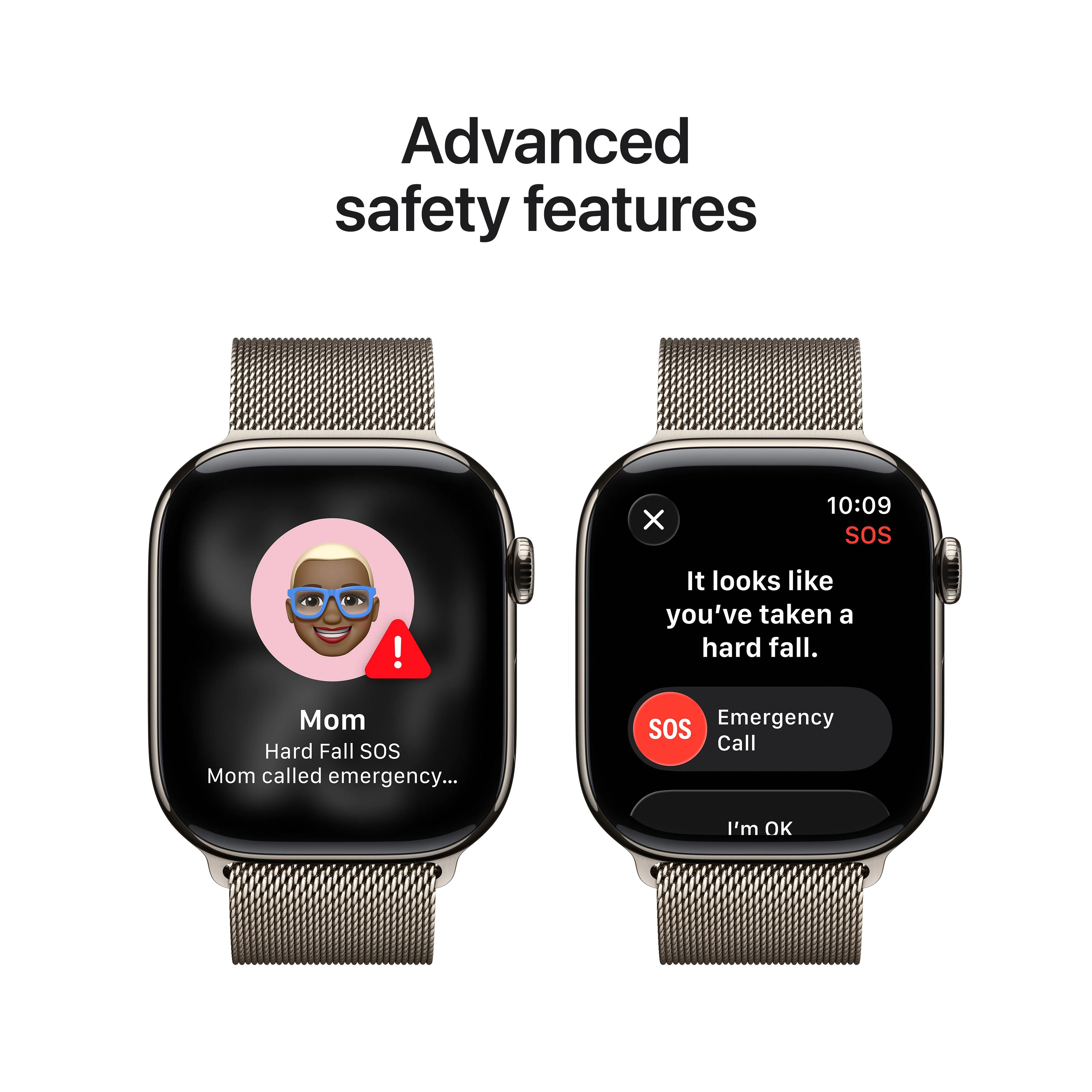Apple Watch Series 11 (GPS + Cellular) • 46‑mm kast van naturel titanium • Naturel Milanees bandje - S/M - Image 6