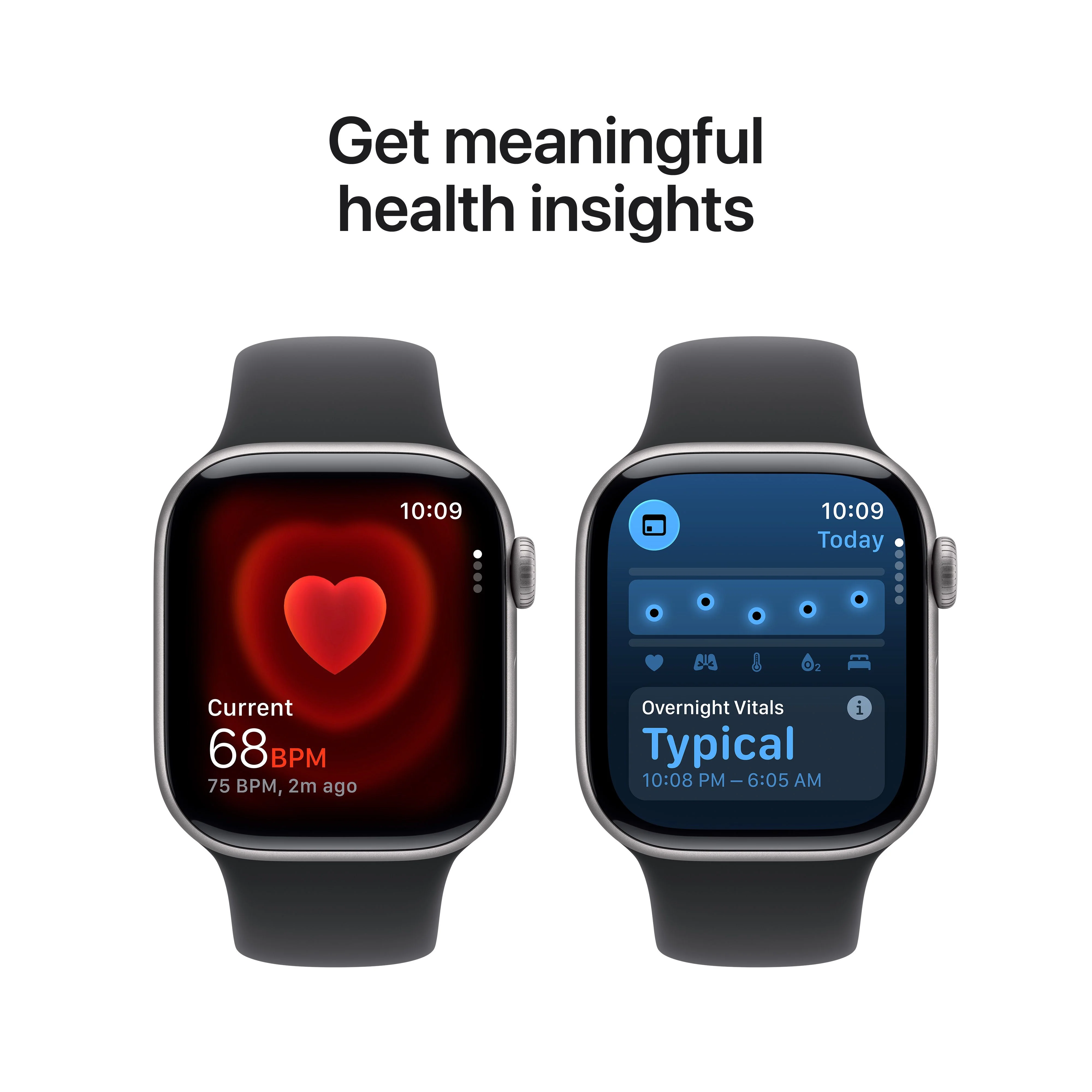 Apple Watch Series 11 (GPS) • 42‑mm kast van spacegrijs aluminium • Zwart sportbandje - M/L - Image 5