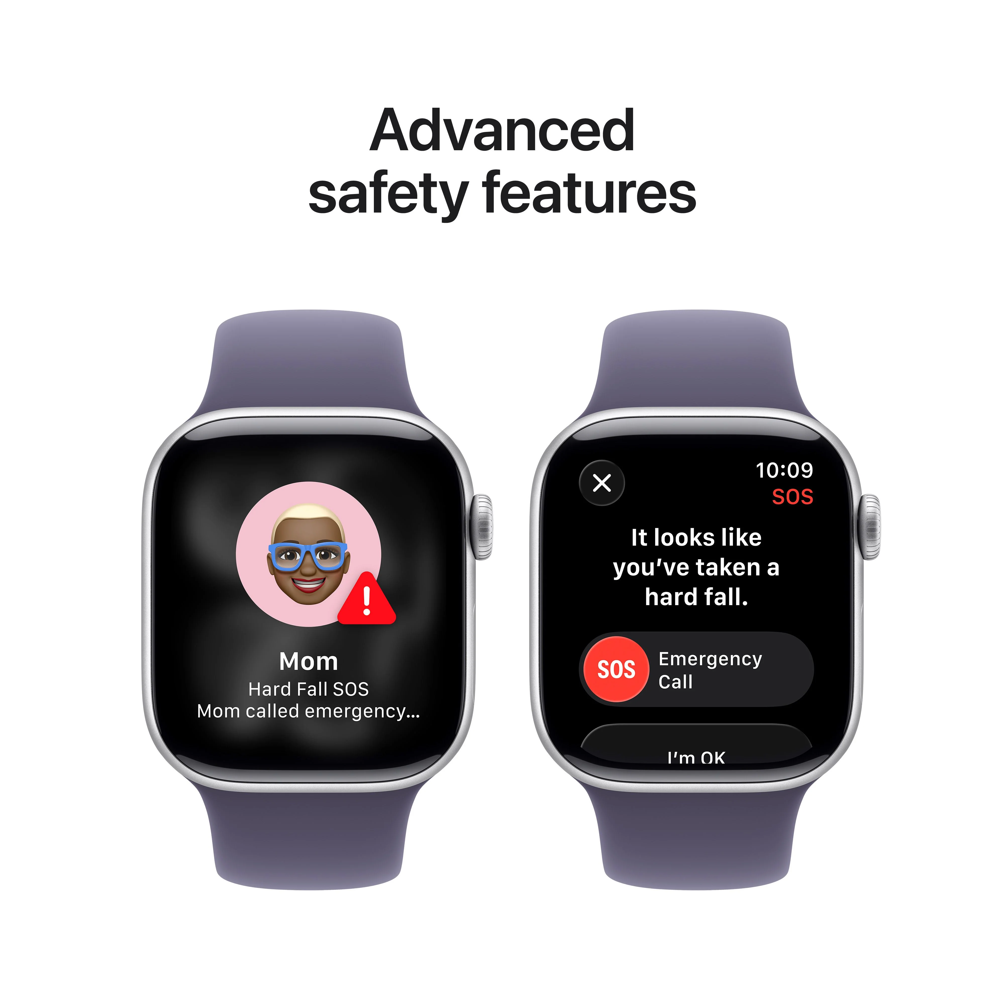 Apple Watch Series 11 (GPS) • 42‑mm kast van zilverkleurig aluminium • Zachtpaars sportbandje - M/L - Image 6