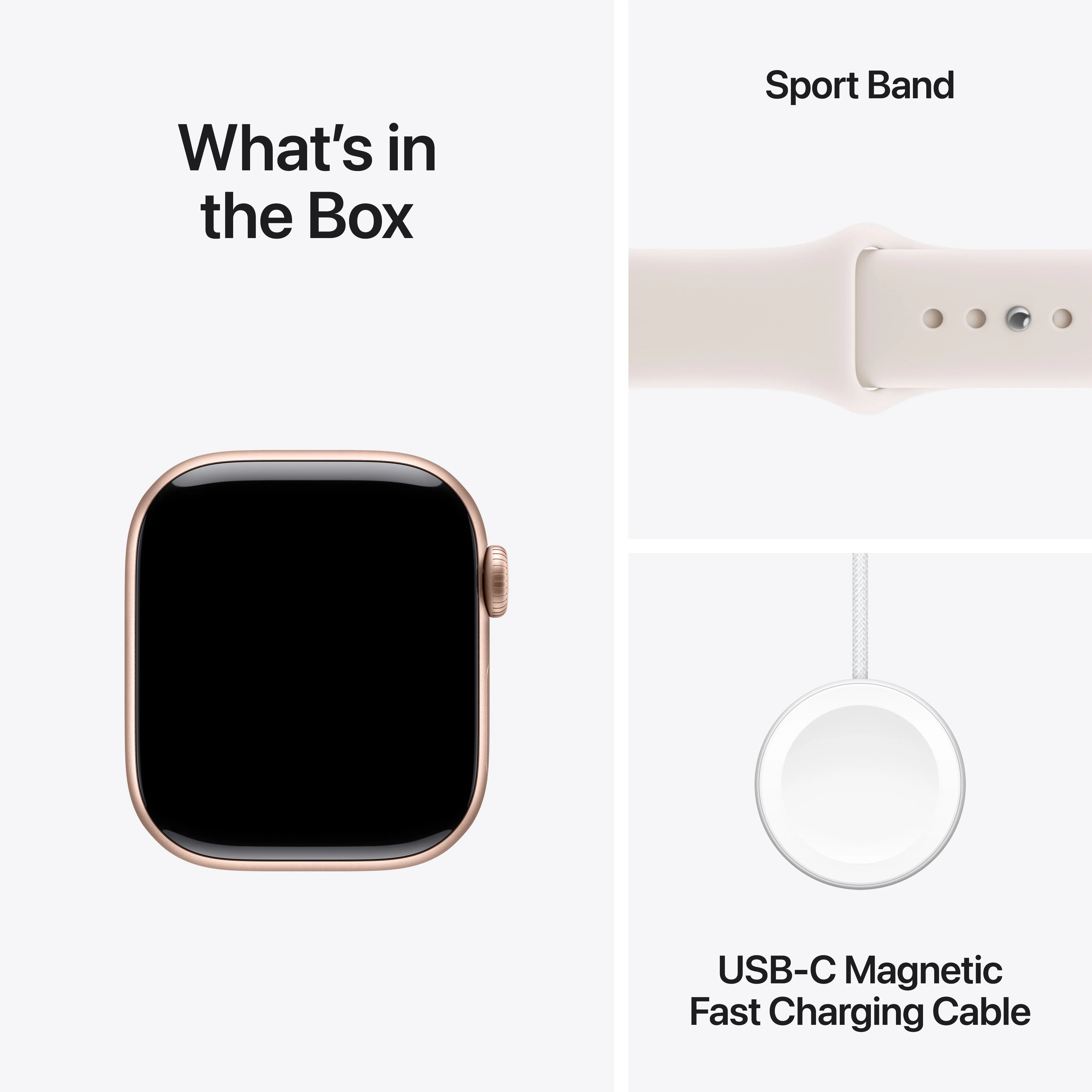 Apple Watch Series 11 (GPS + Cellular) • 42‑mm kast van roségoudkleurig aluminium • Rosé sportbandje - M/L - Image 8