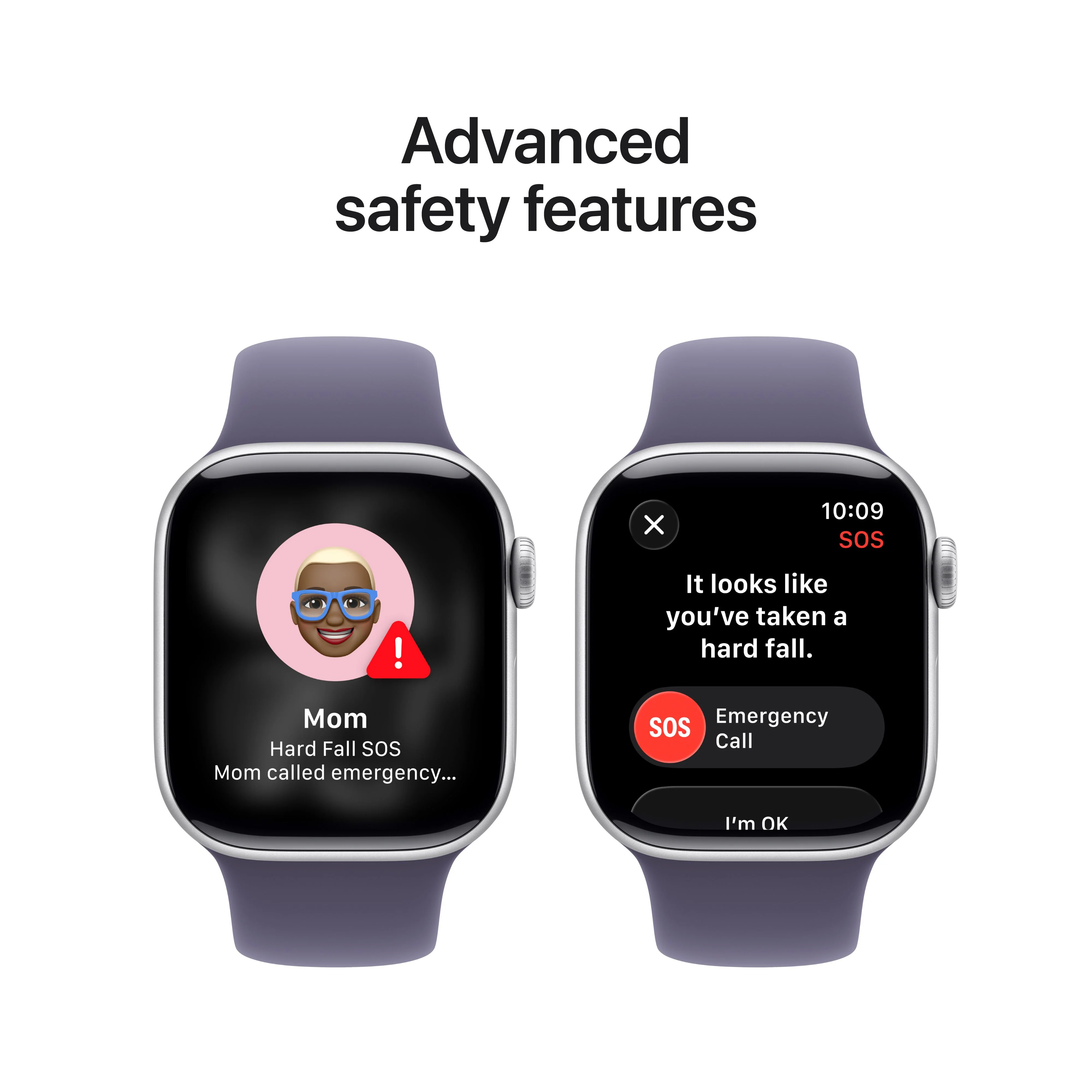 Apple Watch Series 11 (GPS + Cellular) • 42‑mm kast van zilverkleurig aluminium • Zachtpaars sportbandje - M/L - Image 6