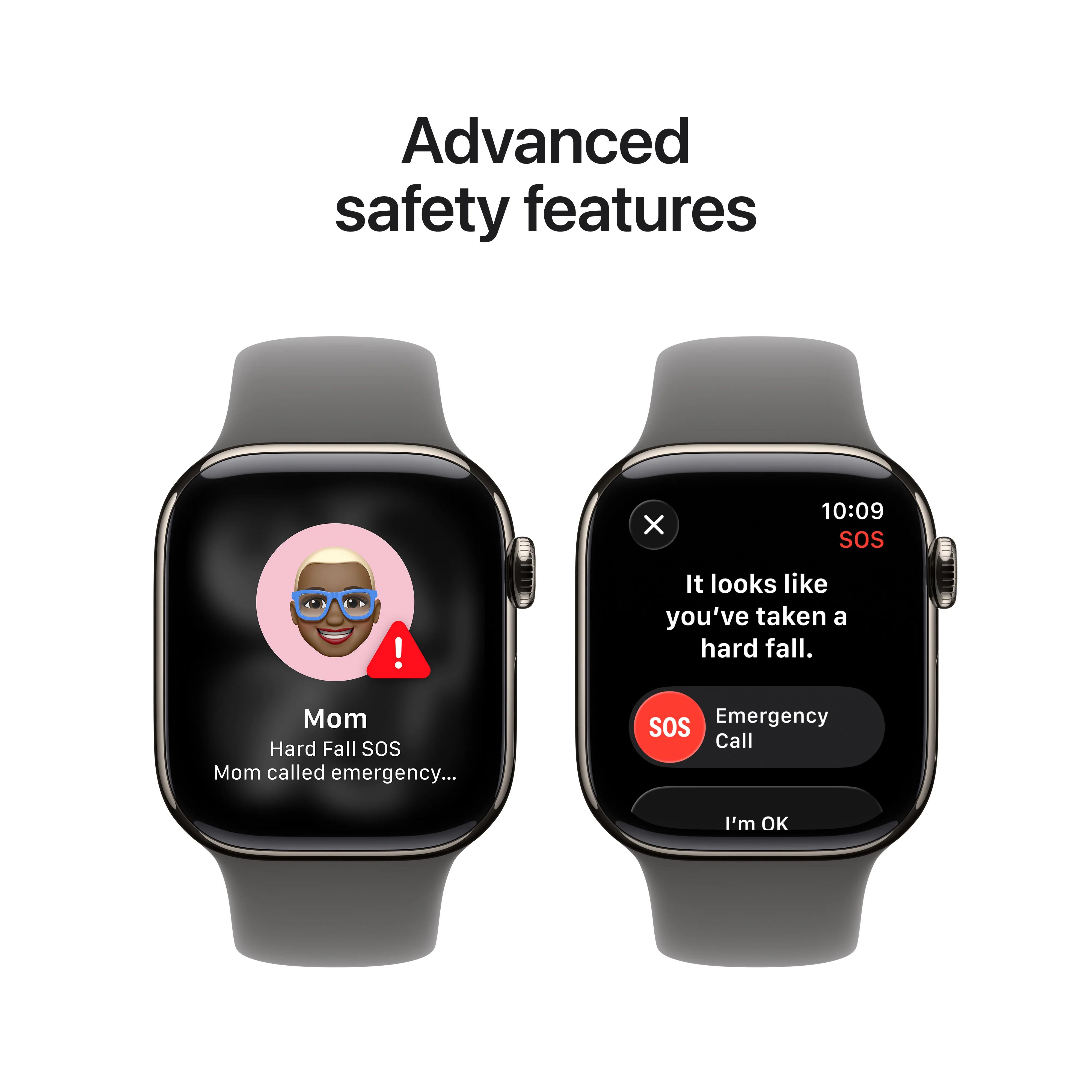 Apple Watch Series 11 (GPS + Cellular) • 42‑mm kast van naturel titanium • Rotsgrijs sportbandje - S/M - Image 6