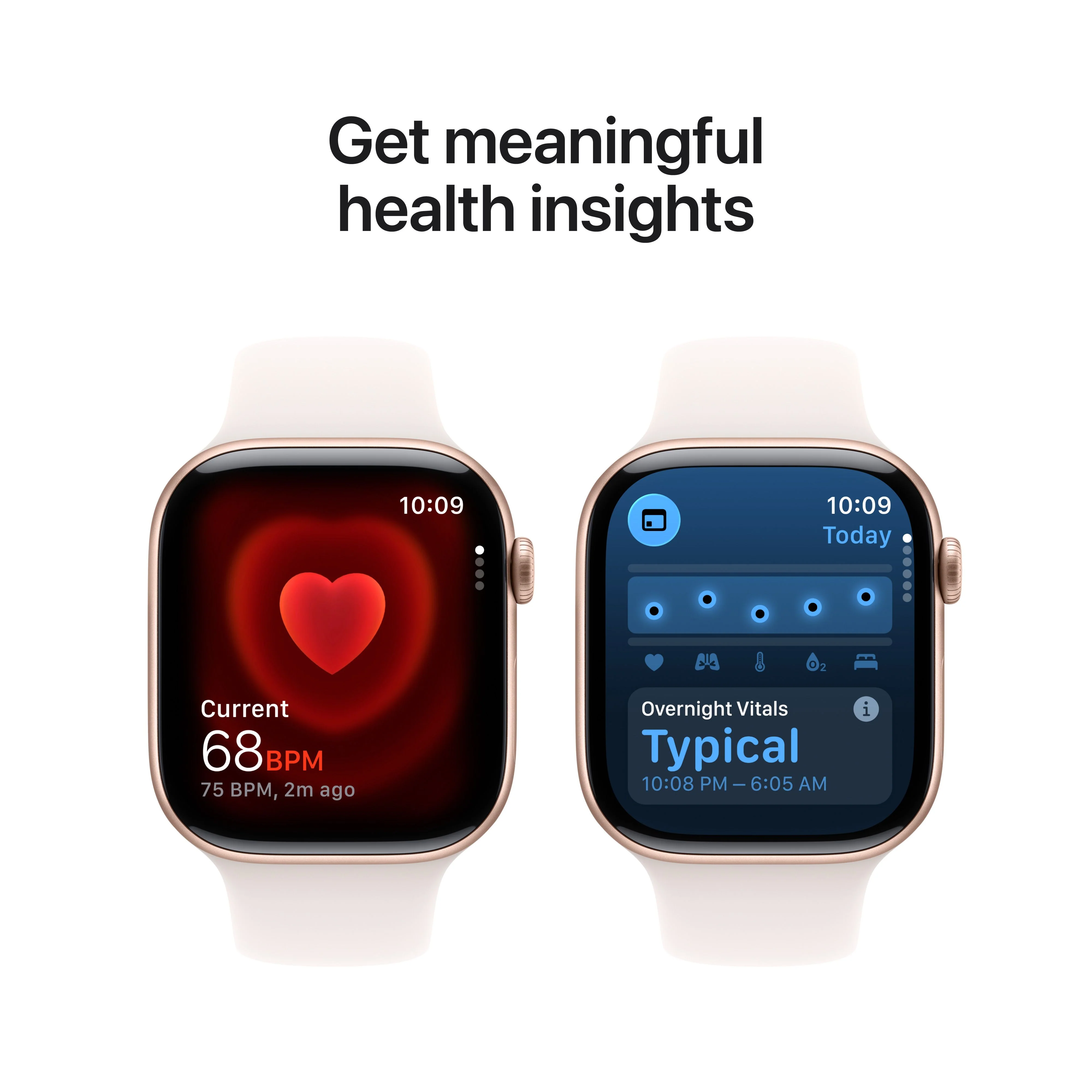 Apple Watch Series 11 (GPS + Cellular) • 46‑mm kast van roségoudkleurig aluminium • Rosé sportbandje - S/M - Image 5