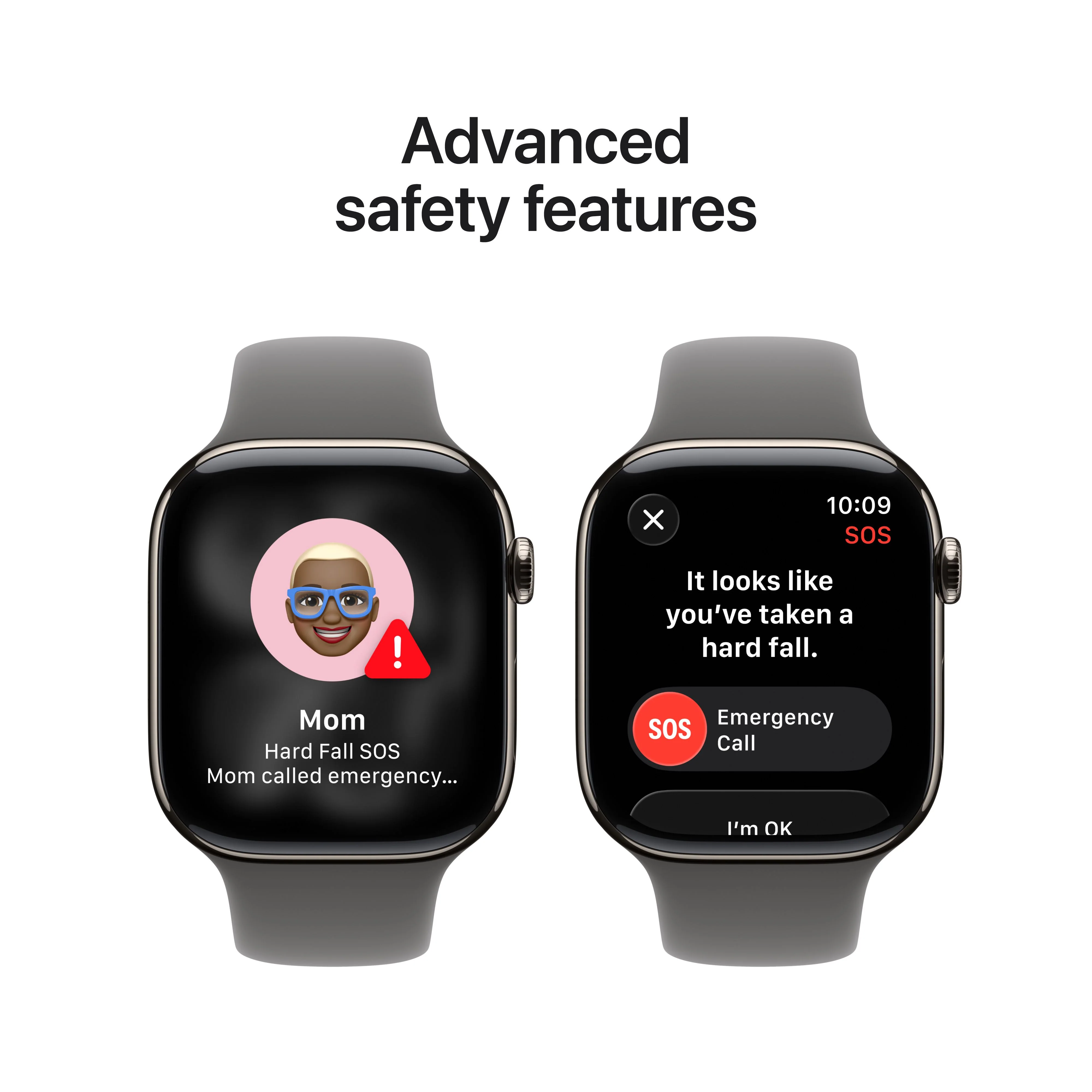 Apple Watch Series 11 (GPS + Cellular) • 46‑mm kast van naturel titanium • Rotsgrijs sportbandje - M/L - Image 6