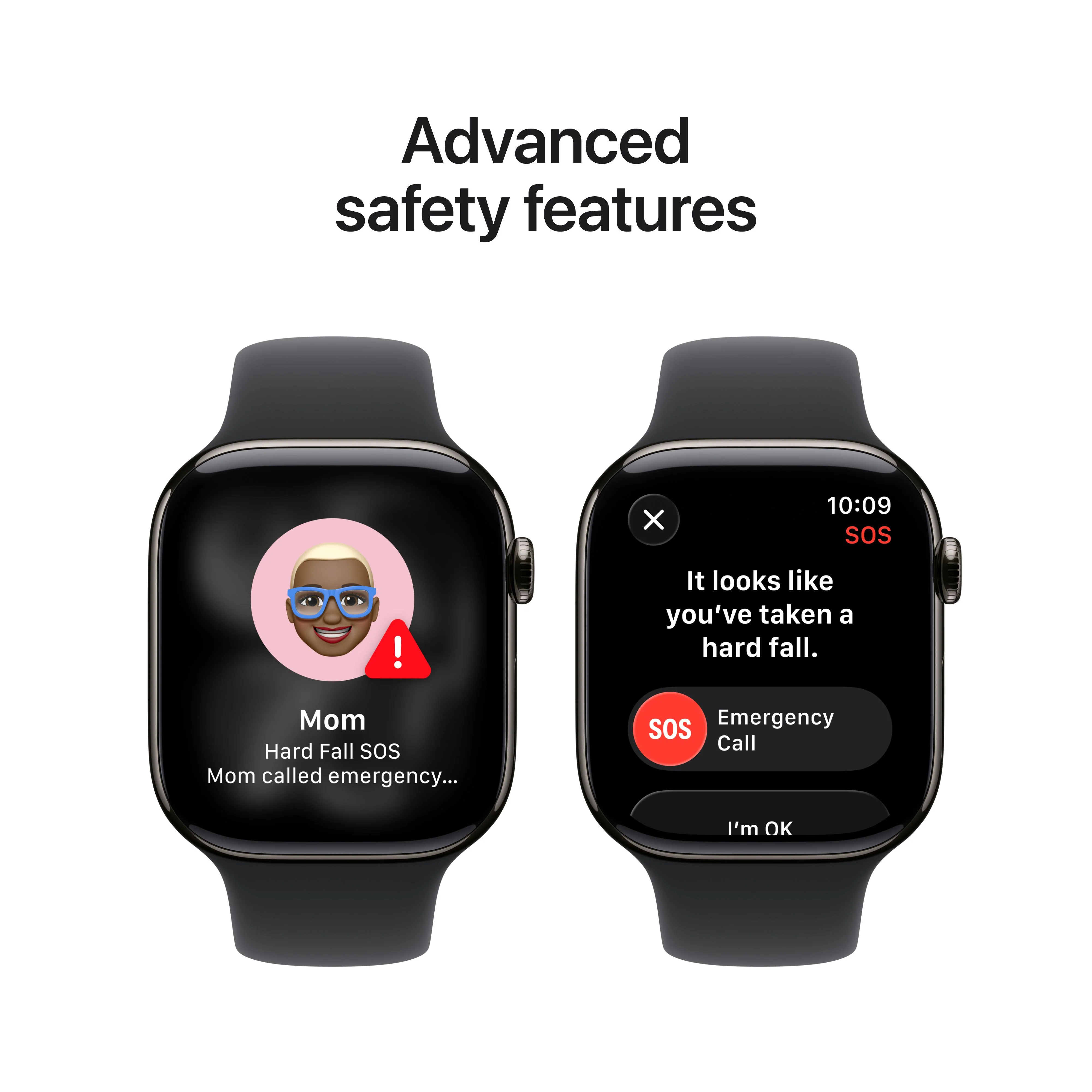 Apple Watch Series 11 (GPS + Cellular) • 46‑mm kast van leisteen titanium • Zwart sportbandje - S/M - Image 6