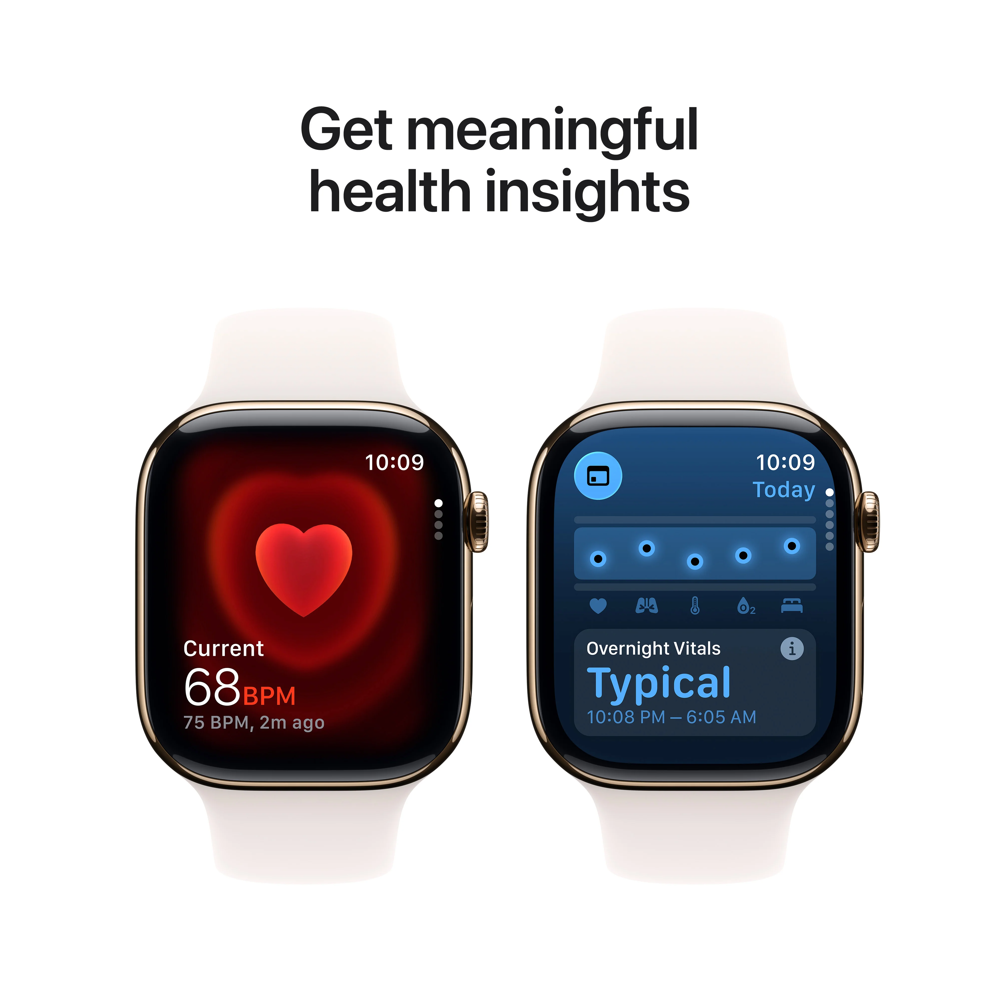 Apple Watch Series 11 (GPS + Cellular) • 46‑mm kast van goudkleurig titanium • Rosé sportbandje - S/M - Image 5