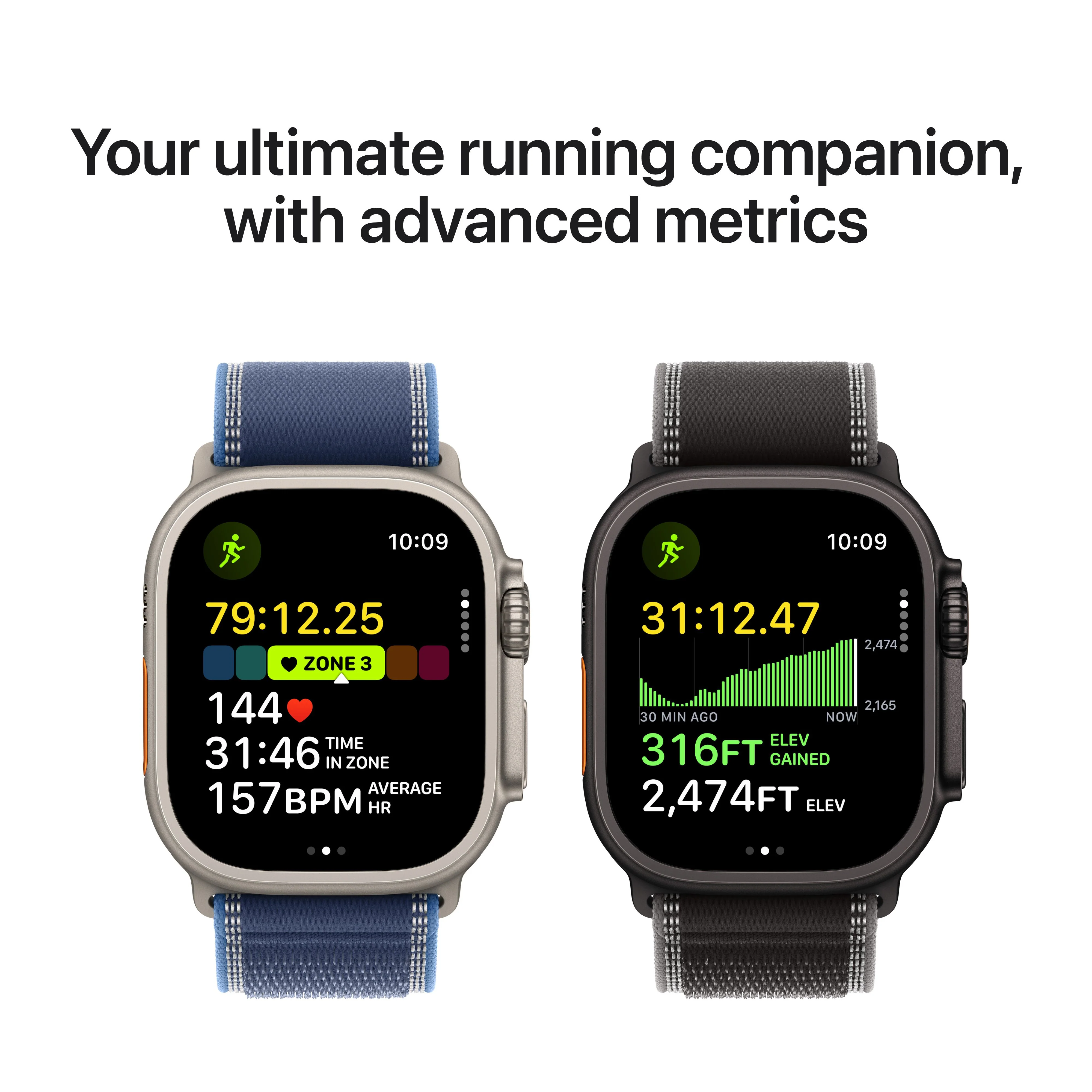 Apple Watch Ultra 3 (GPS + Cellular) • 49-mm kast van naturel titanium • Lichtblauw Alpine‑bandje - L - Image 4