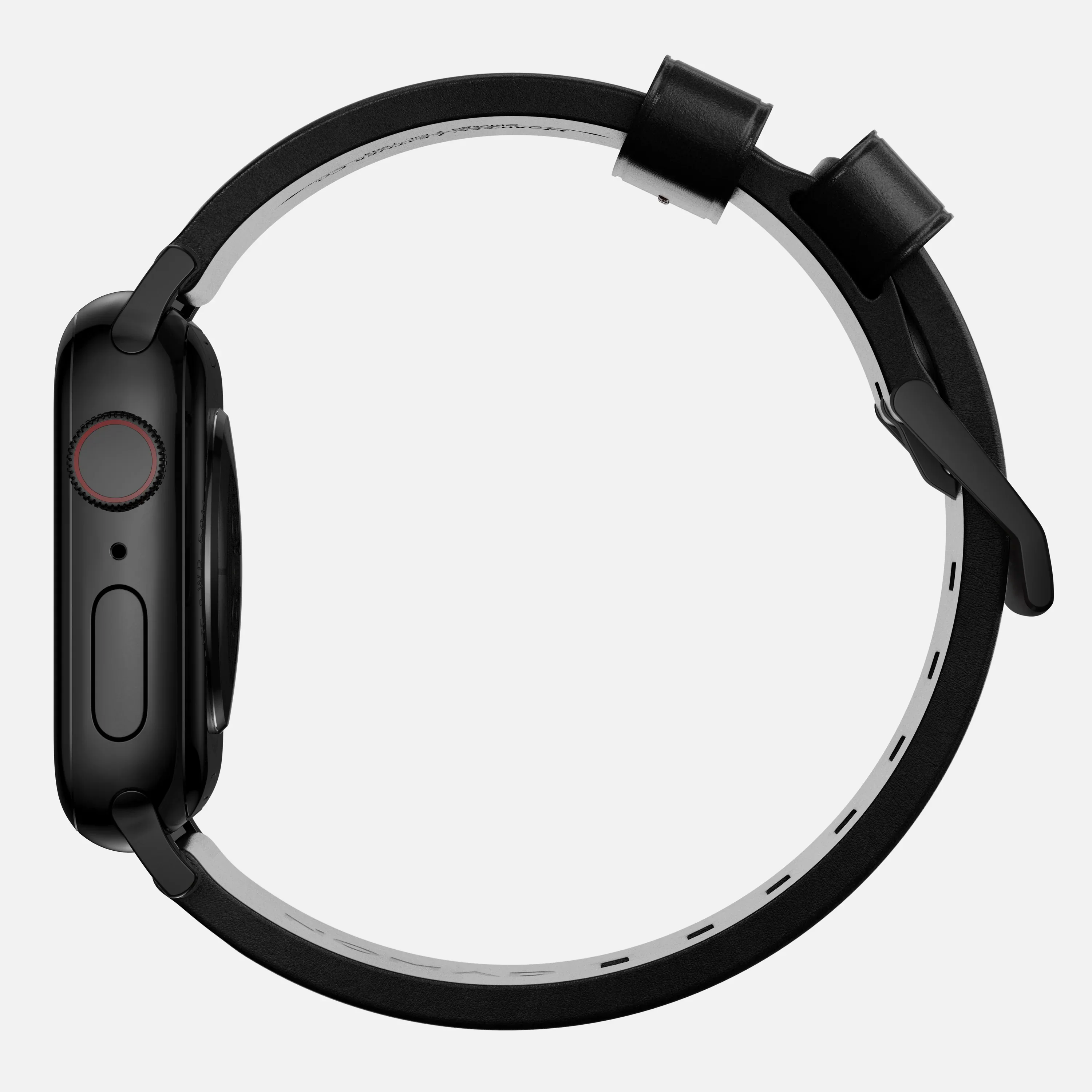 Nomad Bandje - Modern - 44/45/46/49 mm - Zwart - Zwarte Hardware - Image 3