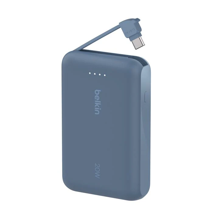 EOL Belkin BoostCharge | 10.000mAh-powerbank met geïntegreerde USB-C-kabel - Blauw - Image 3