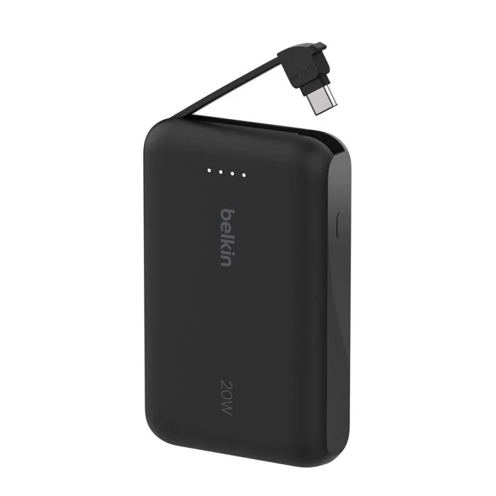 EOL Belkin BoostCharge | 10.000mAh-powerbank met geïntegreerde USB-C-kabel - Zwart - Image 2