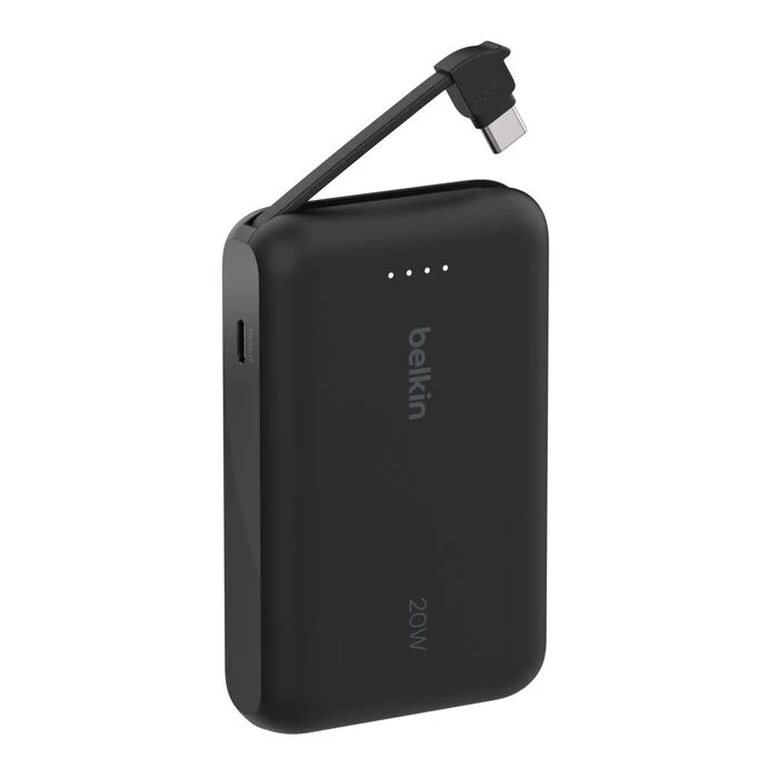 EOL Belkin BoostCharge | 10.000mAh-powerbank met geïntegreerde USB-C-kabel - Zwart - Image 3