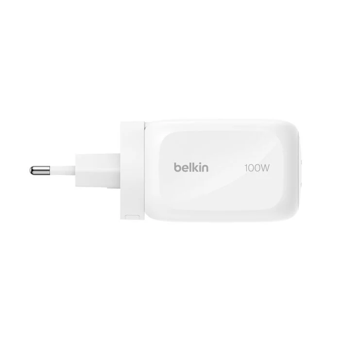 Belkin BoostCharge | 3-poorts GaN-wandlader (100 W) & reisadapterset - Wit - Image 3