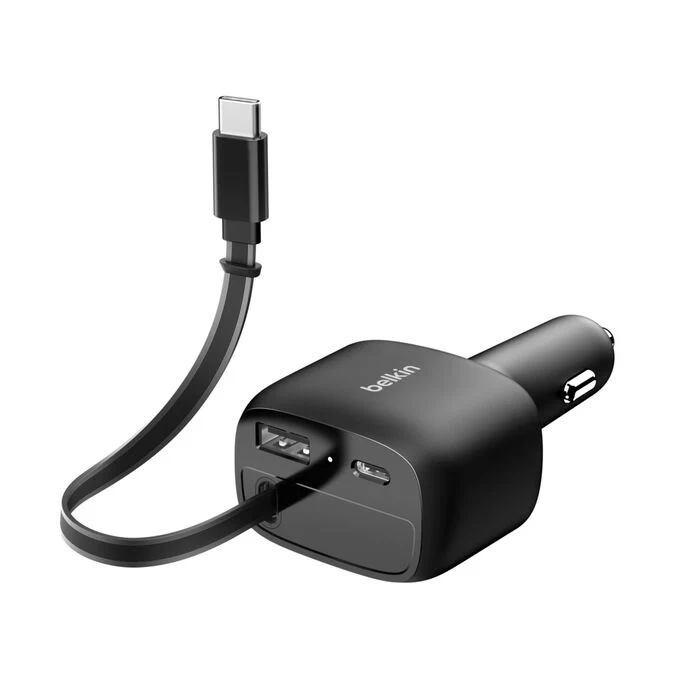 Belkin BoostCharge | 75W-autolader met uittrekbare USB-C-kabel - Image 3
