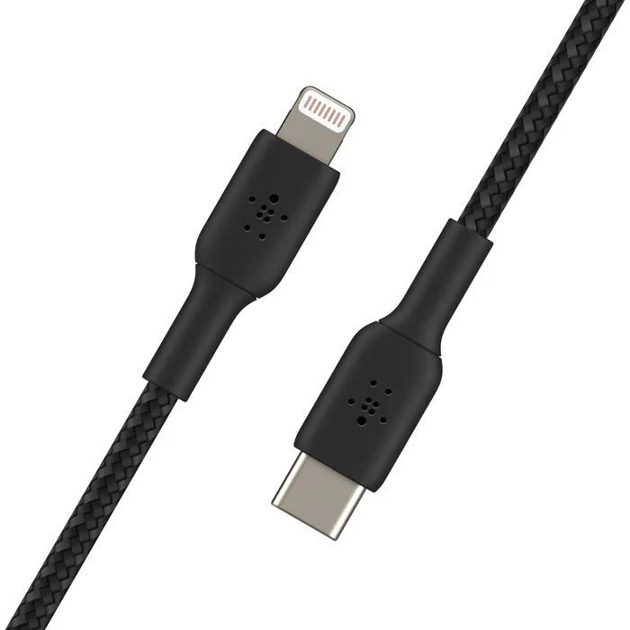Belkin BoostCharge | Gevlochten USB-C/Lightning-kabel - 1 m - Zwart - Image 3