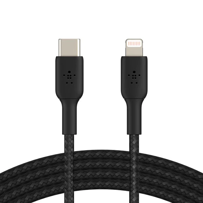 Belkin BoostCharge | Gevlochten USB-C/Lightning-kabel - 1 m - Zwart - Image 4