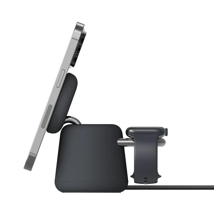 Belkin BoostCharge Pro | 2-in-1 draadloos laadstation met Qi2 (15 W) - Charcoal - Image 2