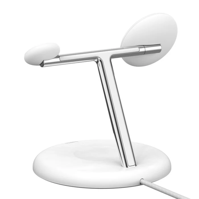 Belkin BoostCharge Pro | 3-in-1 magnetische draadloze laadstandaard met Qi2 (15 W) - Wit - Image 3