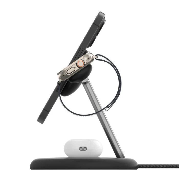 Belkin BoostCharge Pro | 3-in-1 magnetische draadloze laadstandaard met Qi2 (15 W) - Zwart - Image 5