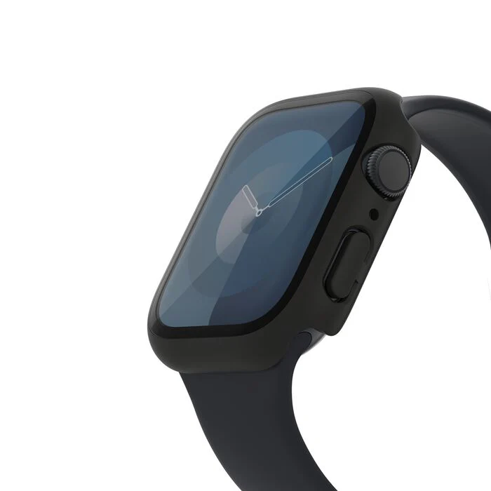 Belkin ScreenForce | TemperedCurve Antimicrobiële Screenprotector + bumper voor Apple Watch Series 9/8/7/SE - 40/41 mm - Zwart - Image 2