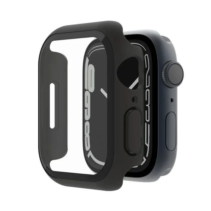 Belkin ScreenForce | TemperedCurve Antimicrobiële Screenprotector + bumper voor Apple Watch Series 9/8/7/SE - 40/41 mm - Zwart - Image 4