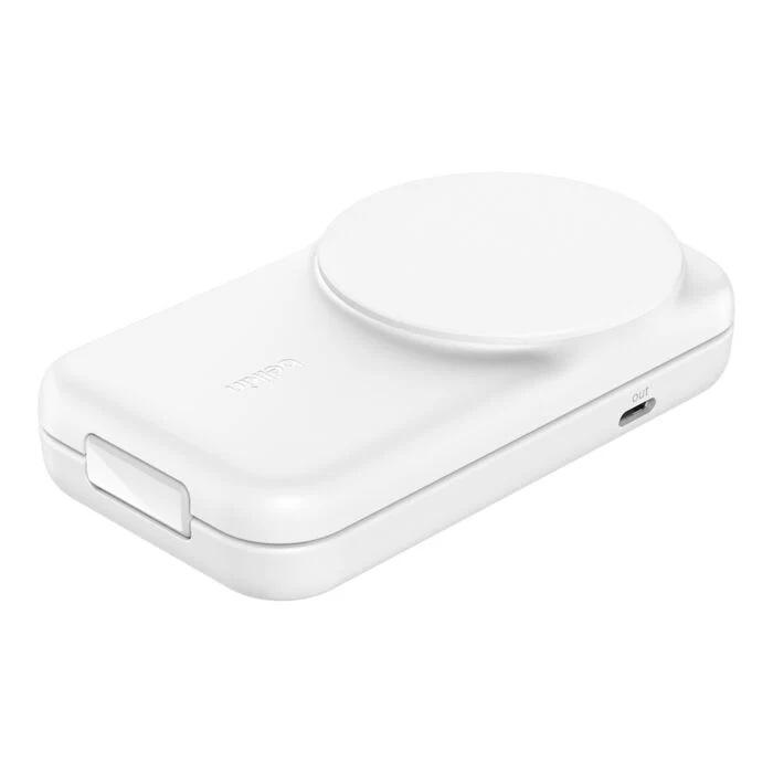 Belkin UltraCharge Pro | 2-in-1 uitklapbare magnetische lader met Qi2 (25W) - Wit - Image 5